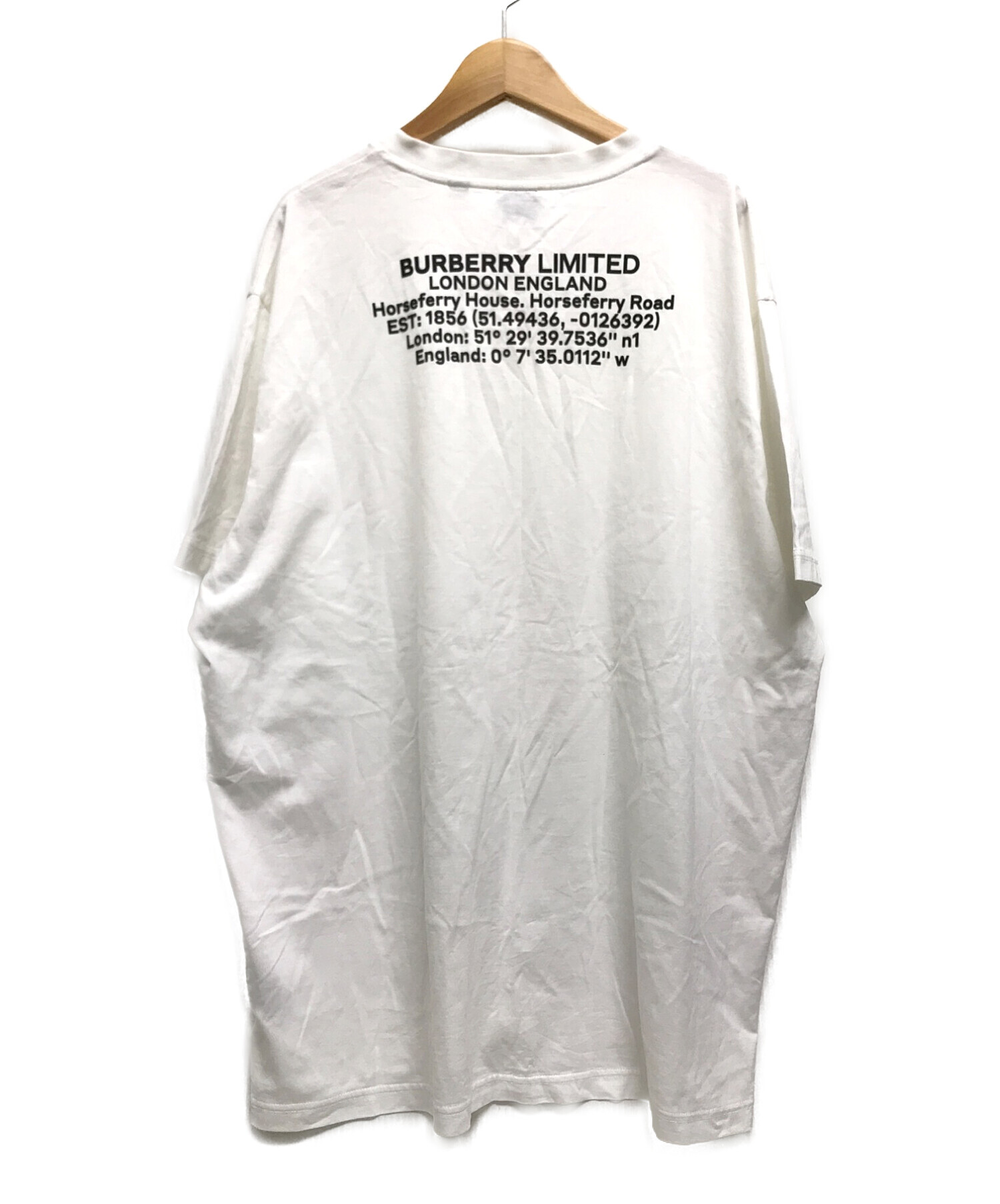 中古・古着通販】BURBERRY (バーバリー) Justin oversize T-shirt