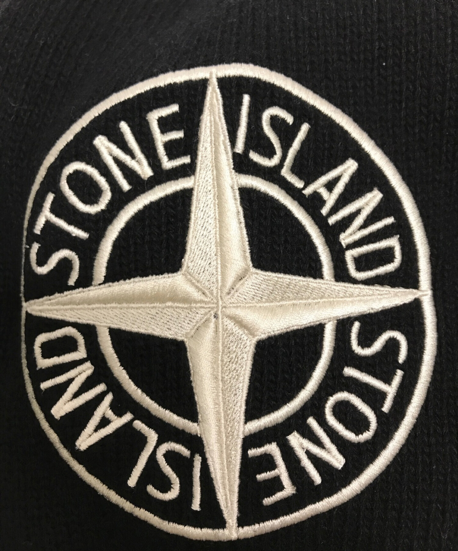 極希少】STONE ISLAND ニットレイヤード ロゴ刺繍 ジャケット-