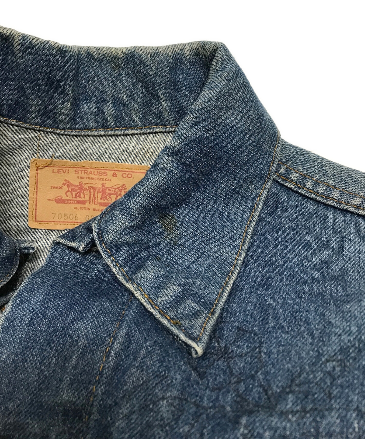 中古・古着通販】LEVI'S (リーバイス) 刺繍デニムジャケット