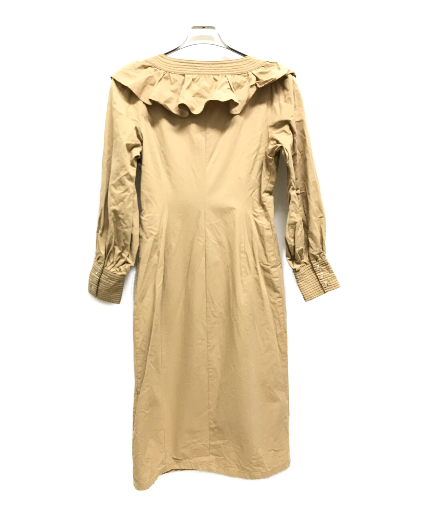 【新品】Cotton Twill Ruffled Dress355バスト