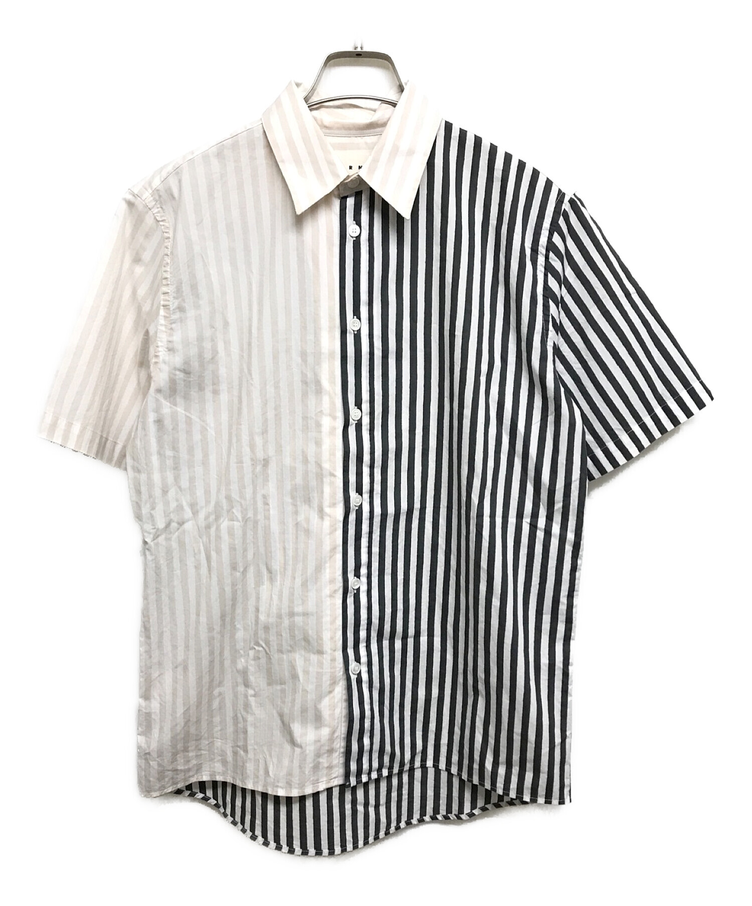 MARNI マルニ カジュアルシャツ 40(M位) ピンクx白x黒
