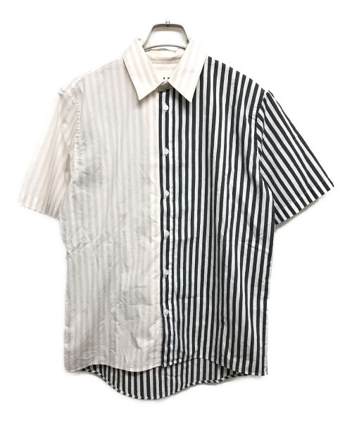 MARNI マルニ カジュアルシャツ 46(M位) 黒xピンク(チェック)