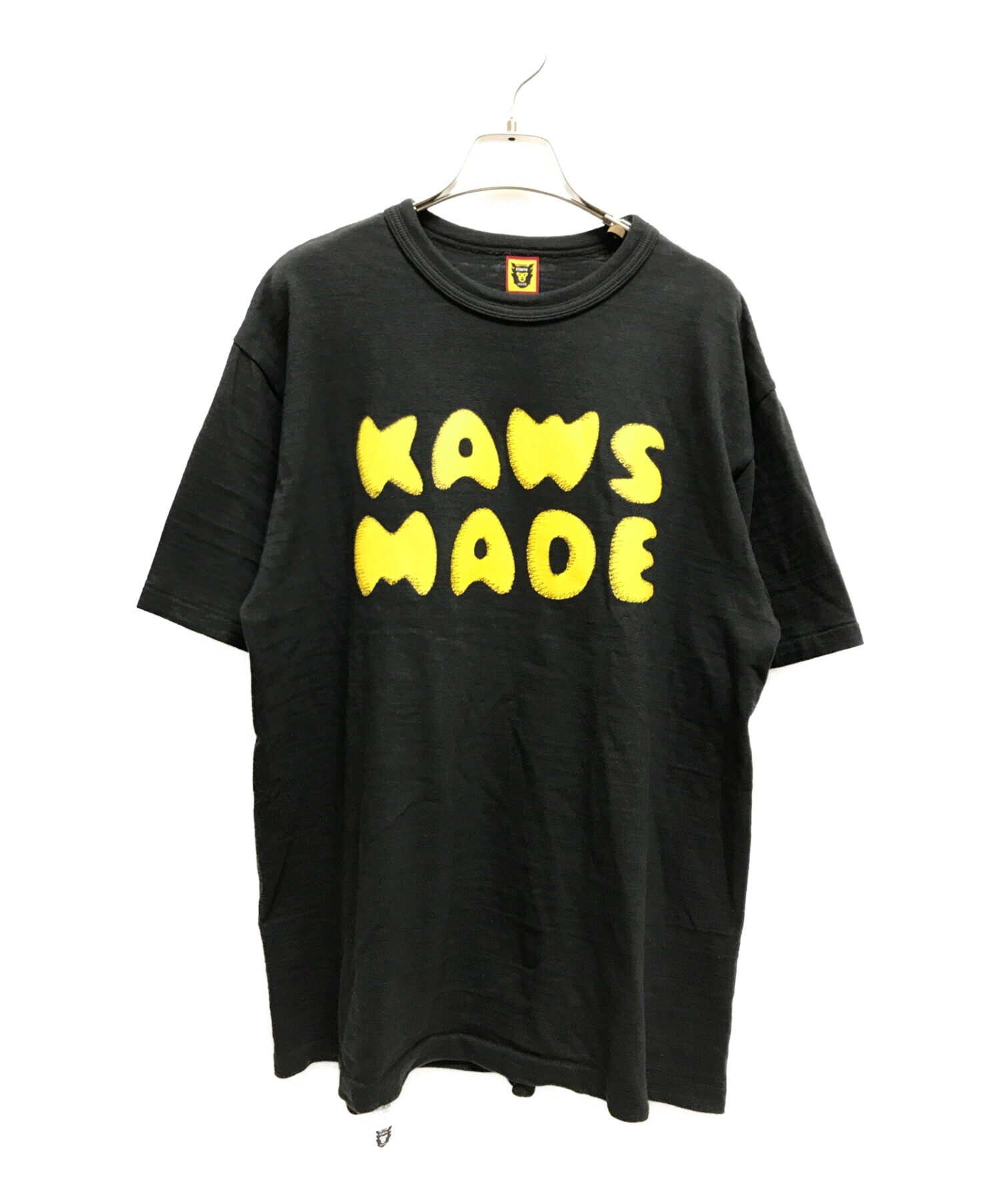 HUMAN MADE×KAWS (ヒューマンメイド×カウズ) コラボプリントTシャツ ブラック サイズ:L