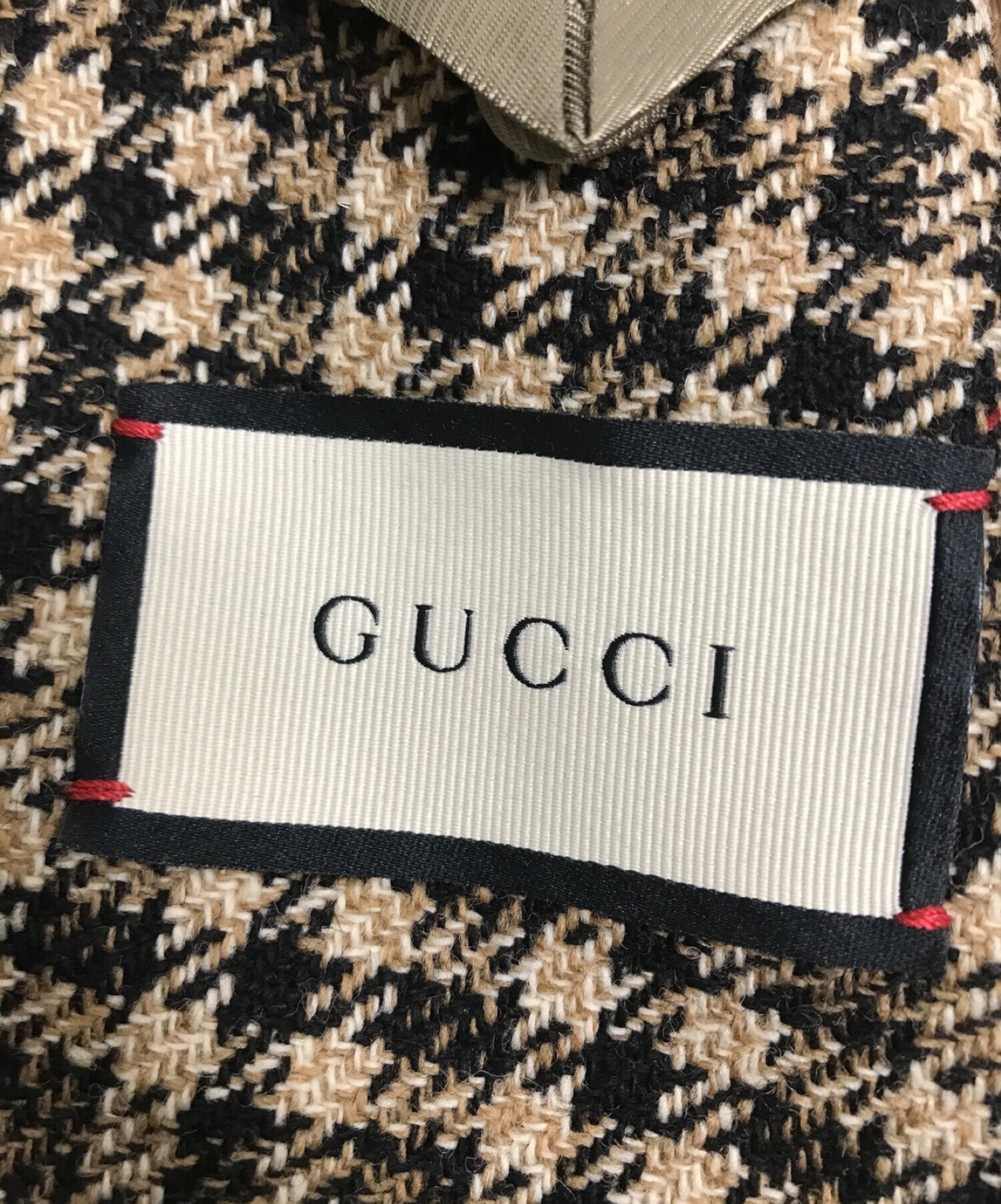 中古・古着通販】GUCCI (グッチ) チェックテーラードジャケット