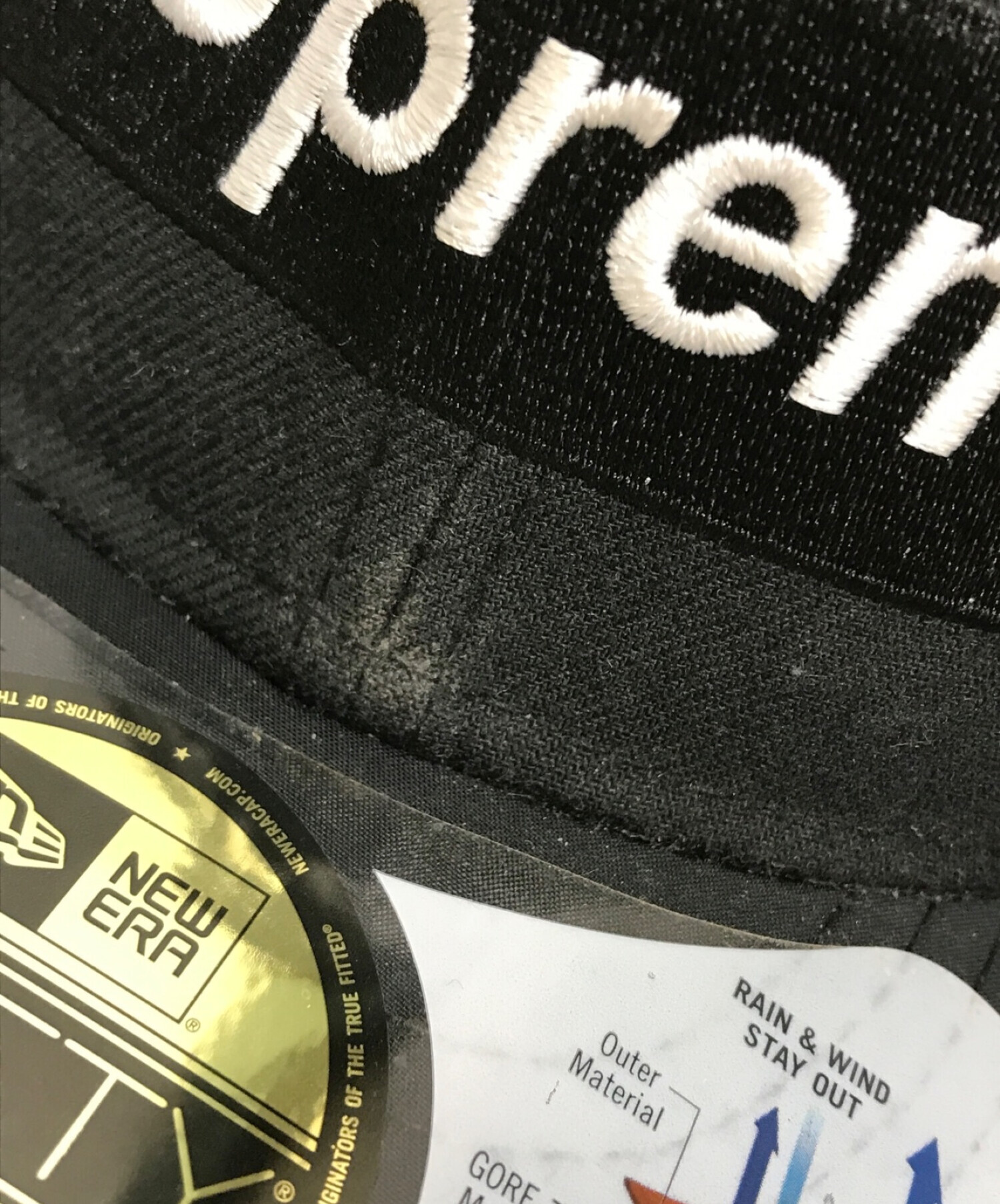 New Era×SUPREME (ニューエラ×シュプリーム) コラボキャップ ブラック サイズ:下記参照