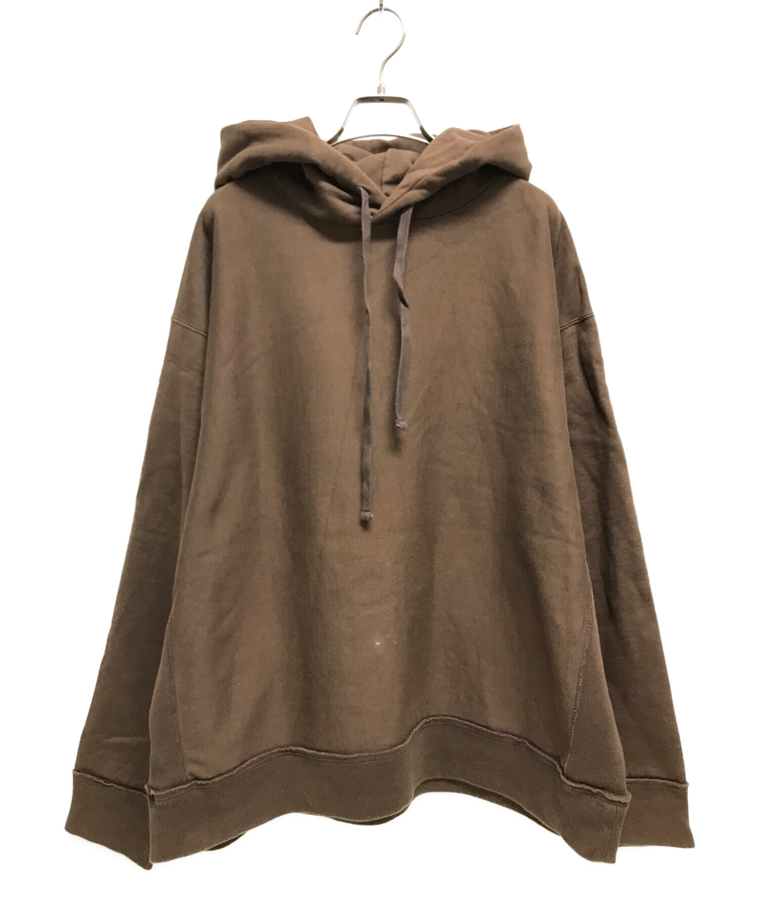 MARKAWARE (マーカウェア) REVERSE FLEECE HUGE PARKA ブラウン サイズ:3