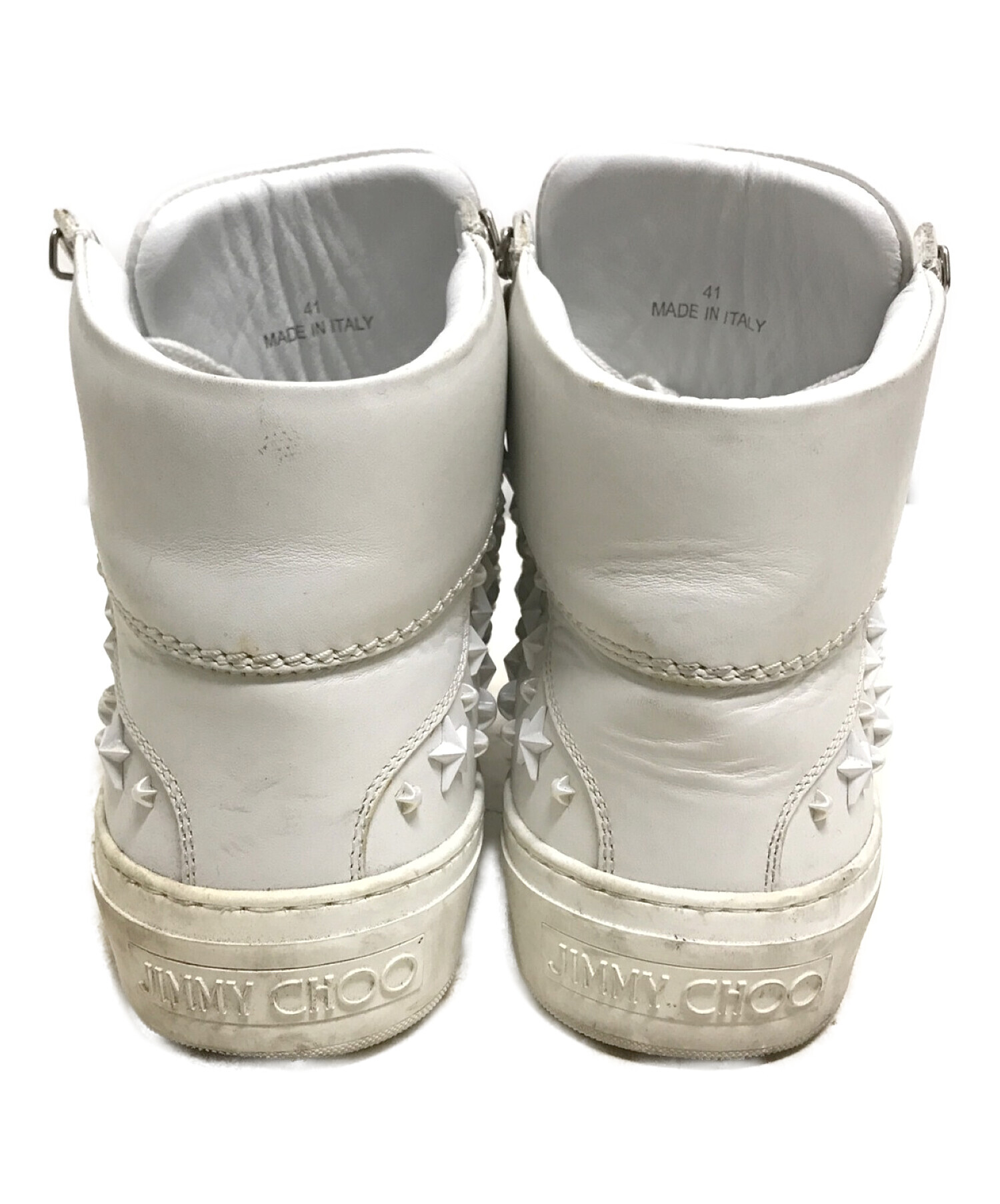 中古・古着通販】JIMMY CHOO (ジミーチュウ) スタッズハイカット