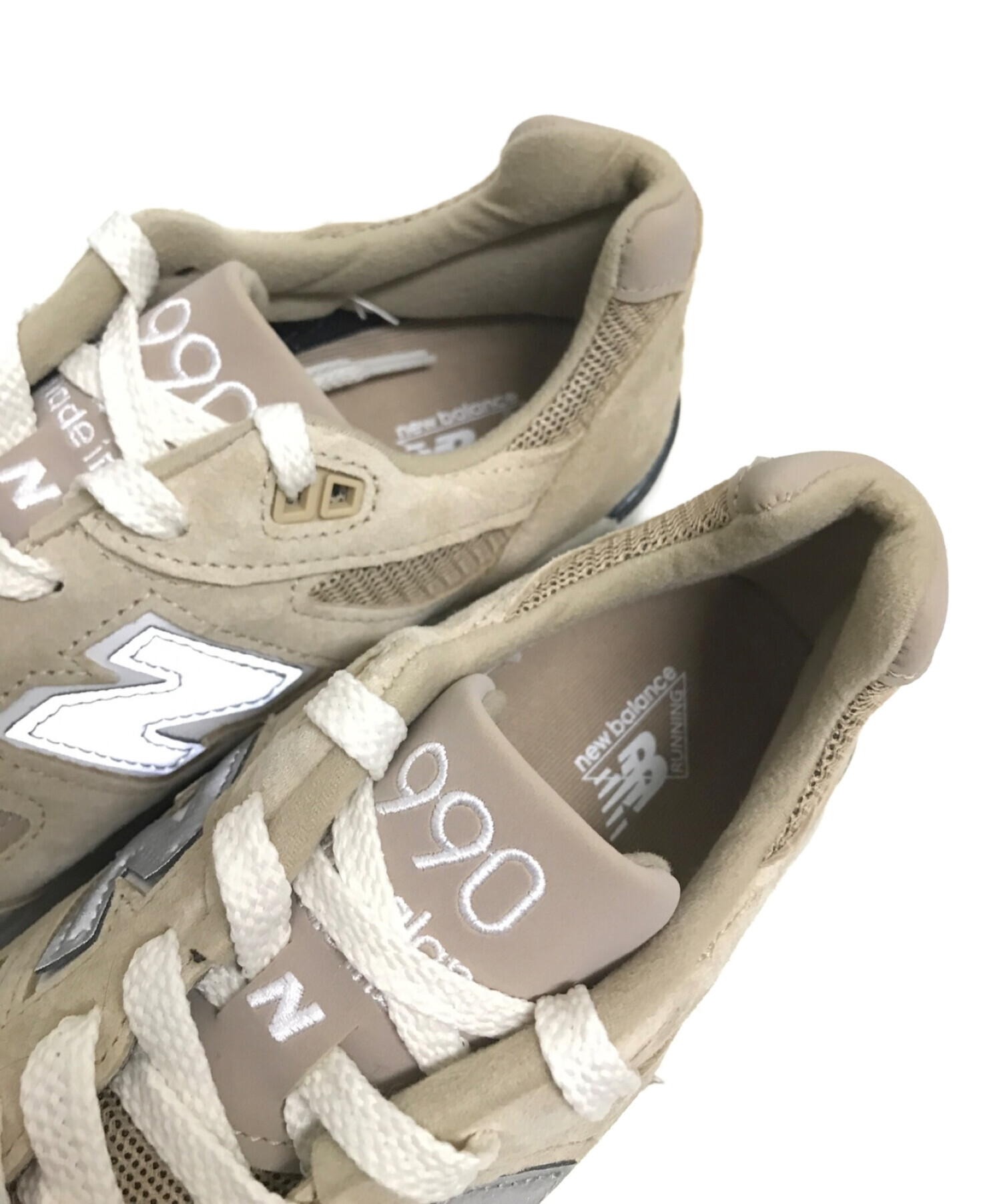 NEW BALANCE×KITH (ニューバランス×キス) 990v2コラボローカットスニーカー ベージュ サイズ:27.5cm