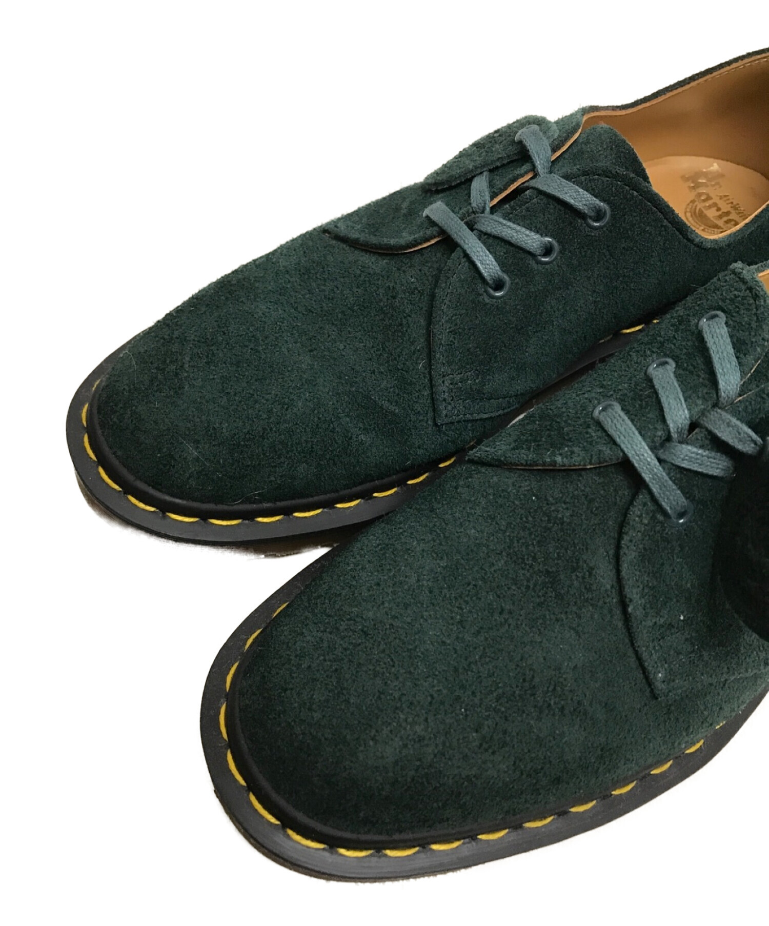 Dr. Martens × C.F. Stead Shoe (ドクターマーチン × シーエフスタードシュー) 別注1461 3ホールスウェードシューズ  グリーン サイズ:7