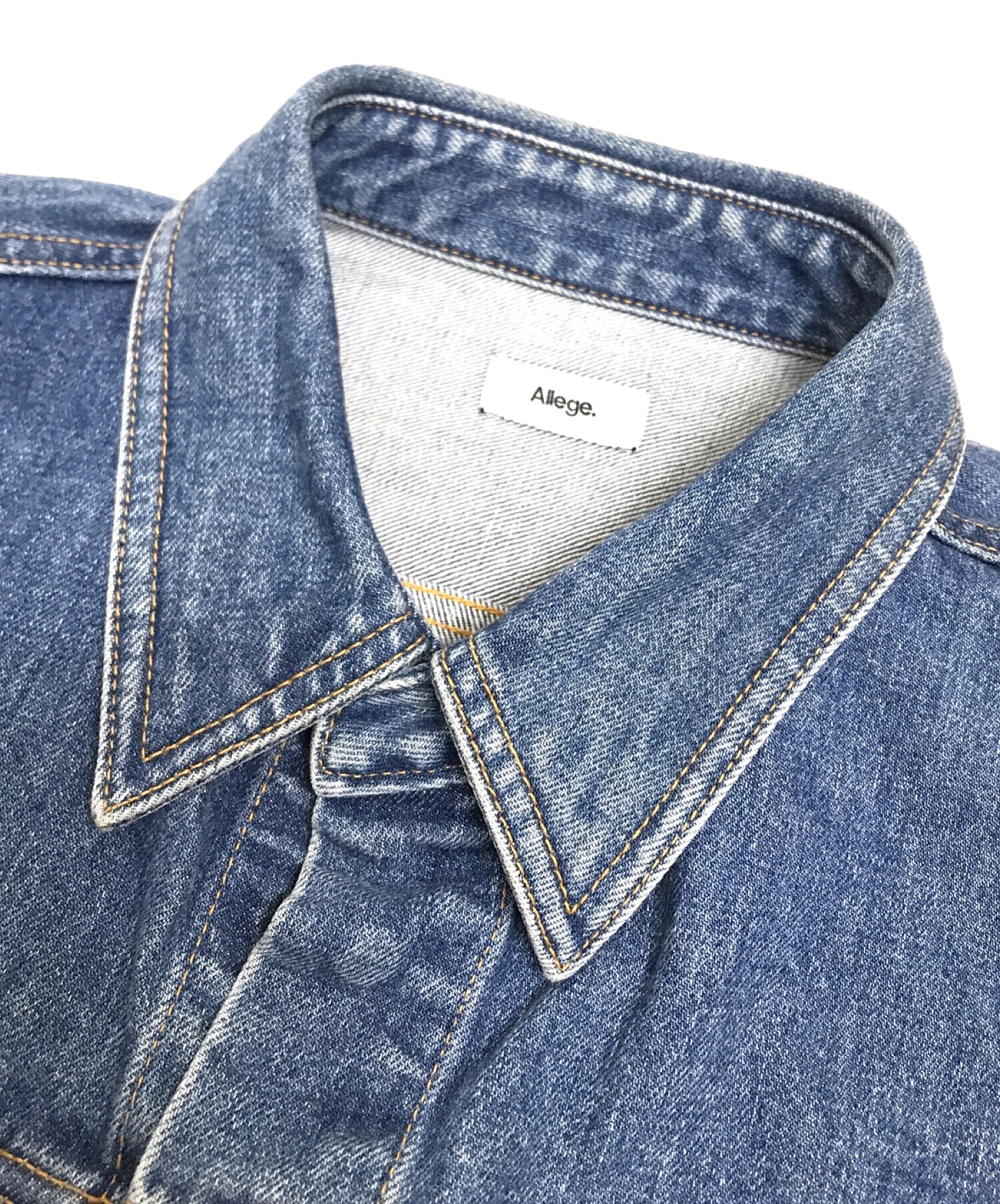 ALLEGE (アレッジ) DENIM BLOUSON インディゴ サイズ:3