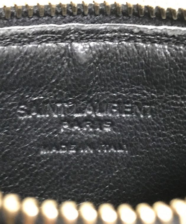 Saint Laurent Paris (サンローランパリ) ジップカードケース フラグメント ブラック サイズ:下記参照