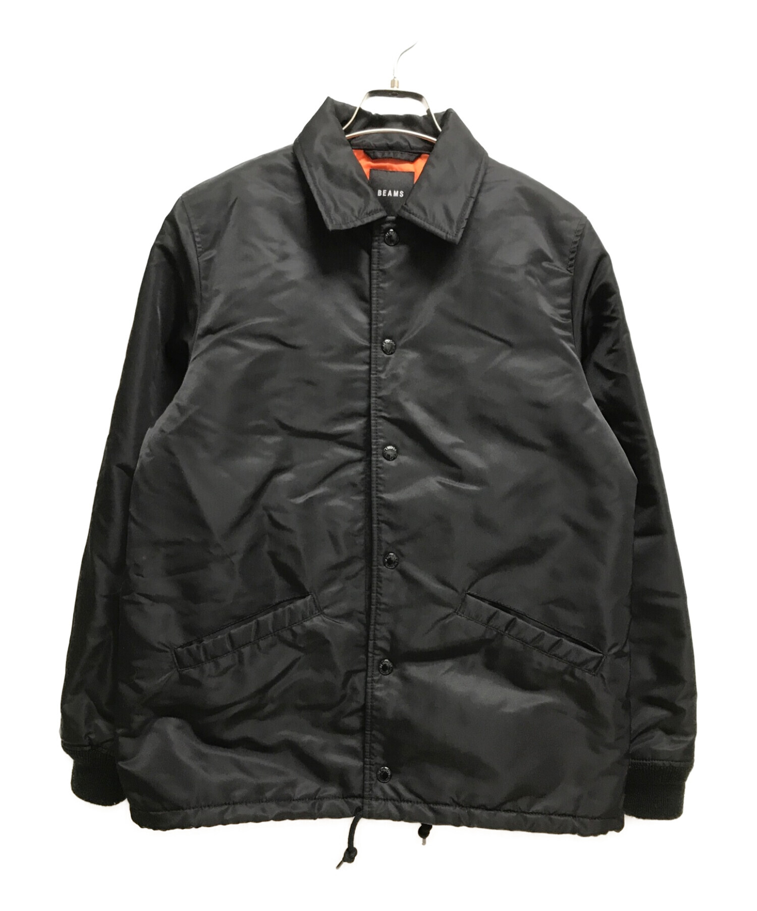 BEAMS (ビームス) HEAVY NYLON COACH JACKET ブラック サイズ:S