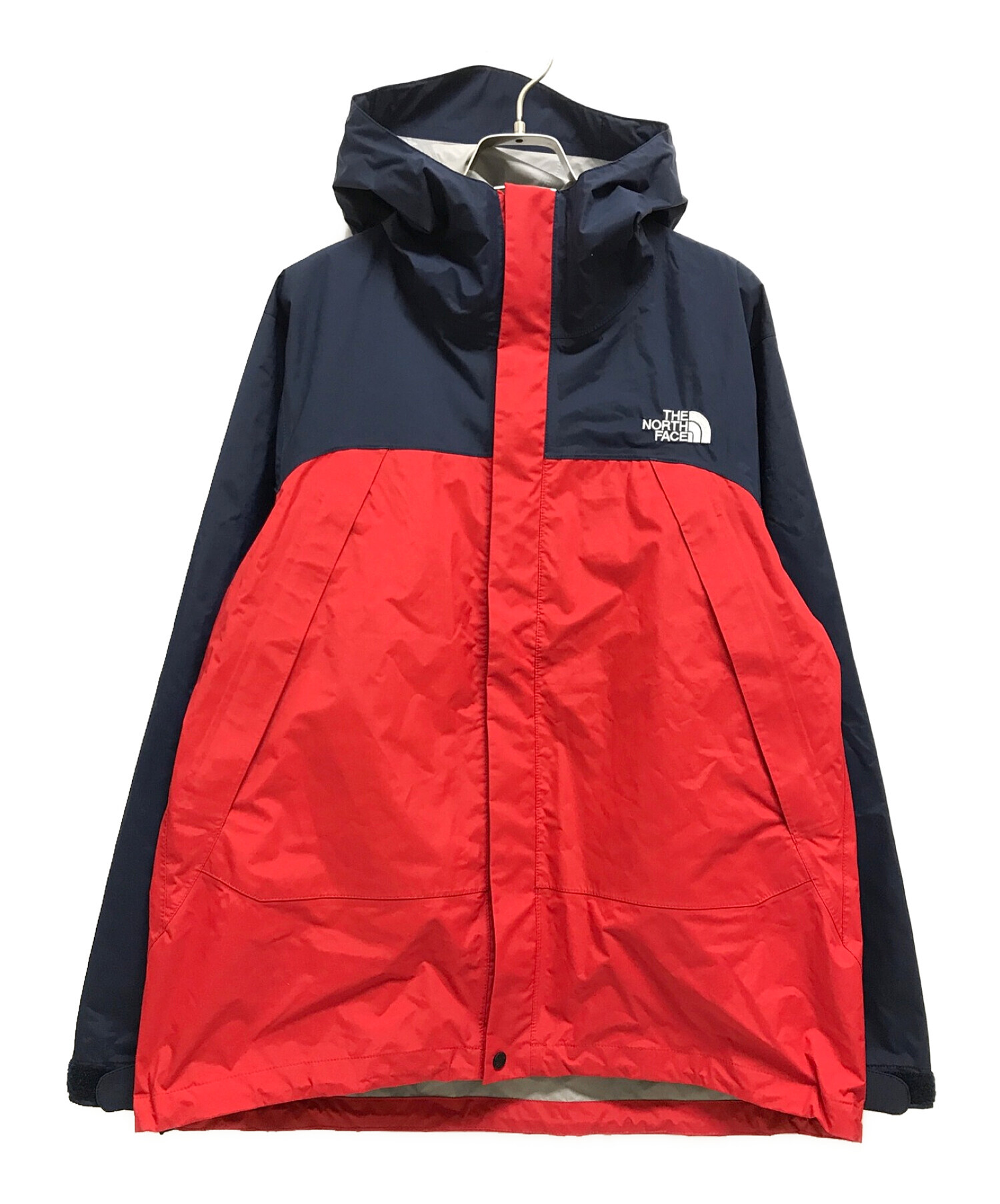 THE NORTH FACE (ザ ノース フェイス) ドットショットジャケット ネイビー×レッド サイズ:Ｍ