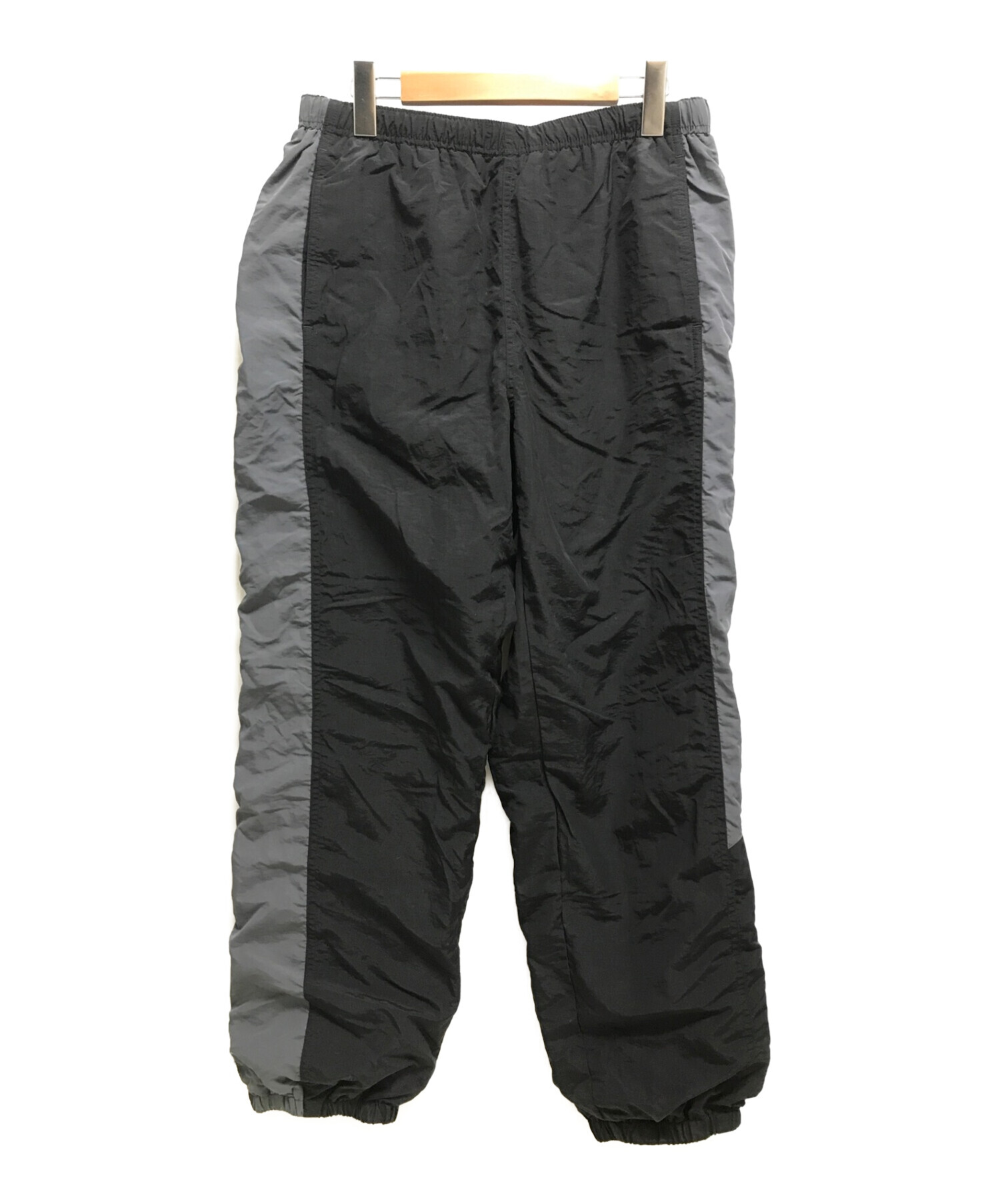 SUPREME (シュプリーム) 19FW Side Logo Track Pant ブラック×グレー サイズ:S