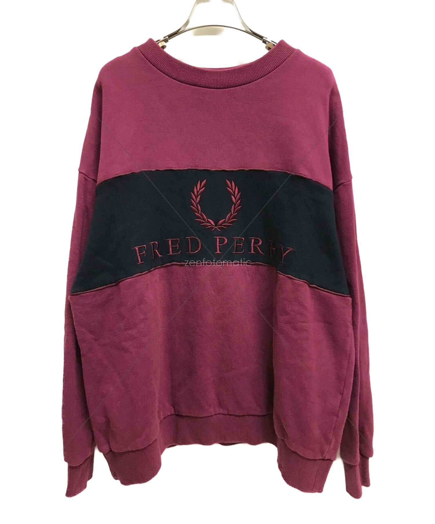 FRED PERRY (フレッドペリー) ビックロゴスウェット ボルドー サイズ:M