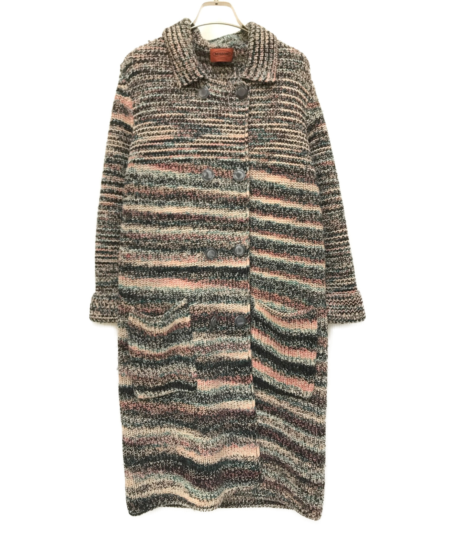 中古・古着通販】missoni (ミッソーニ) ニットコート マルチカラー