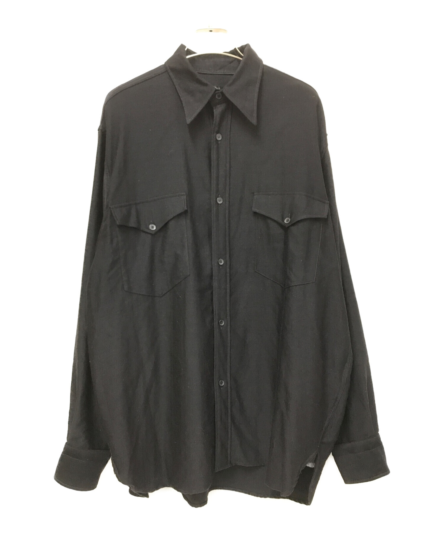 サイズ1 COMOLI 22aw ウールモールスキン ワークシャツ