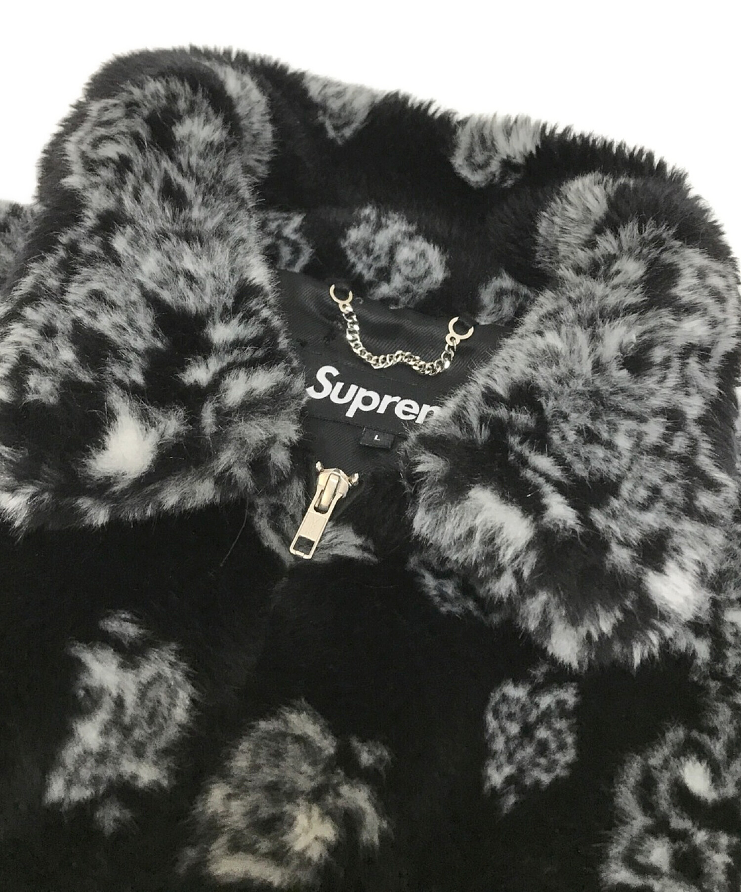 SUPREME (シュプリーム) 21SS Bandana Faux Fur Bomber Jacket ブラック サイズ:L