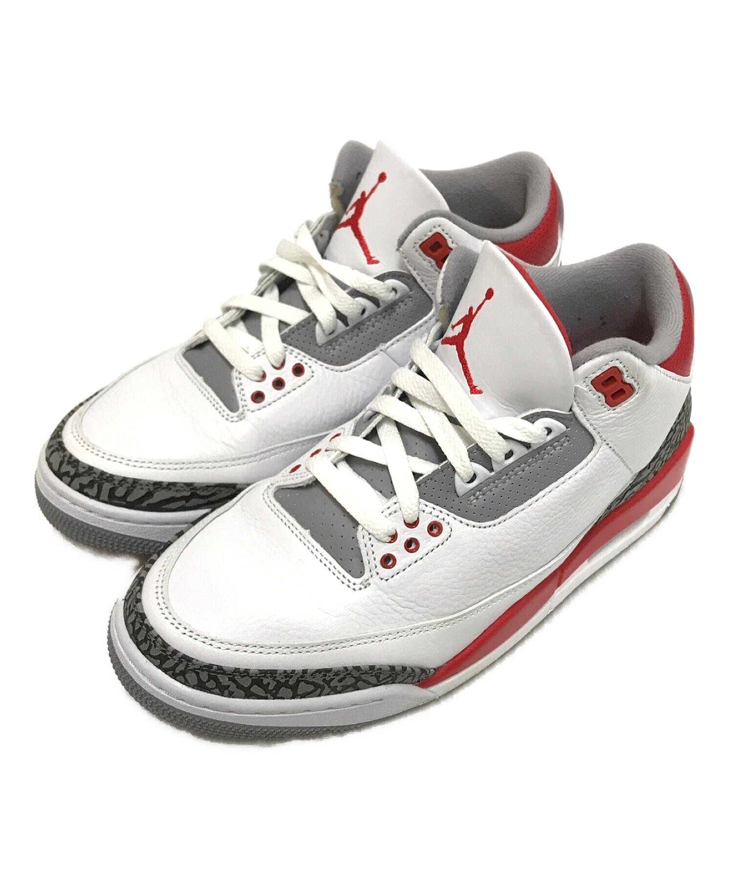 NIKE (ナイキ) Air Jordan 3 Retro OG WHITE/FIRE RED-BLACK サイズ:26.5cm