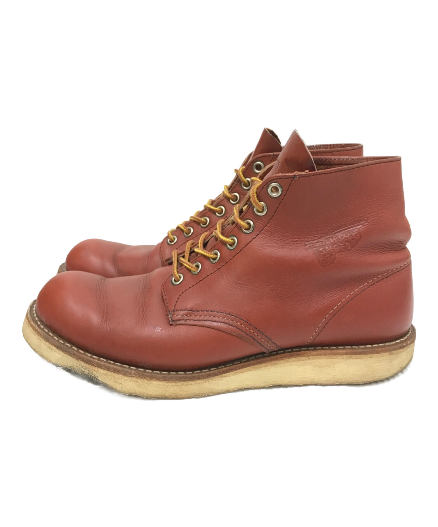 RED WING (レッドウィング) 8166 Round Toe ワークブーツ ブラウン サイズ:US:9 1/2D