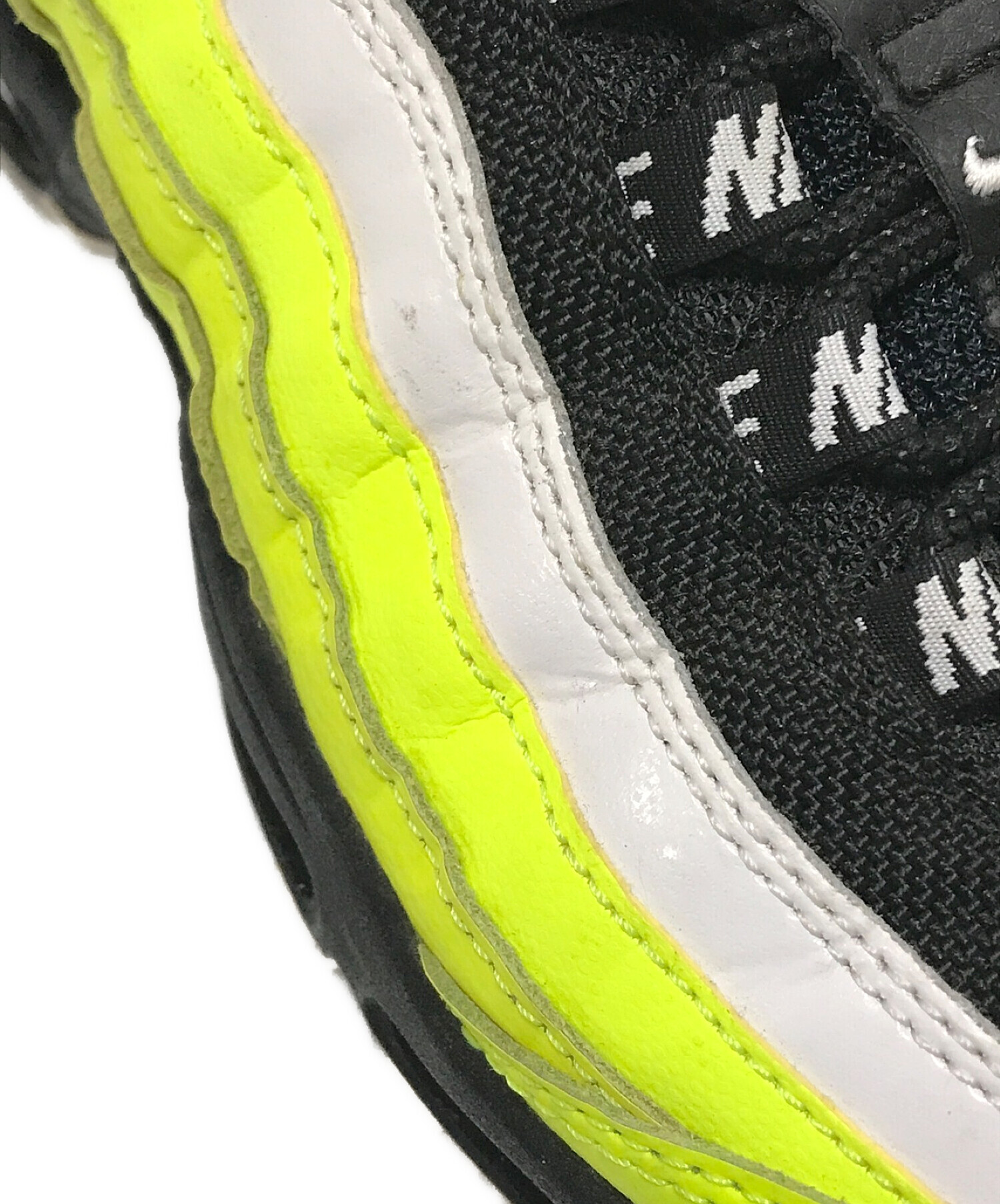 NIKE (ナイキ) AIR MAX 95 REVERSE VOLT ブラック×イエロー サイズ:25.5cm