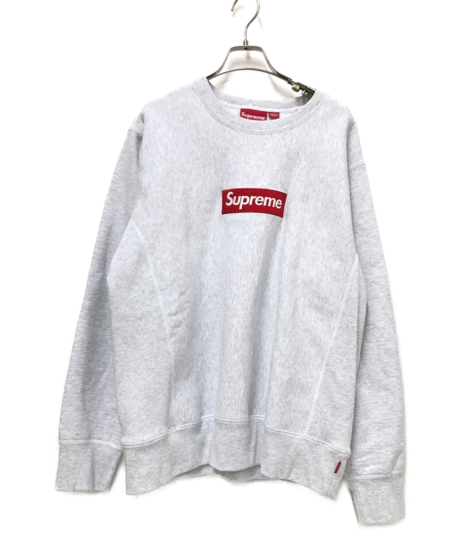 中古・古着通販】SUPREME (シュプリーム) Box Logo Crewneck グレー