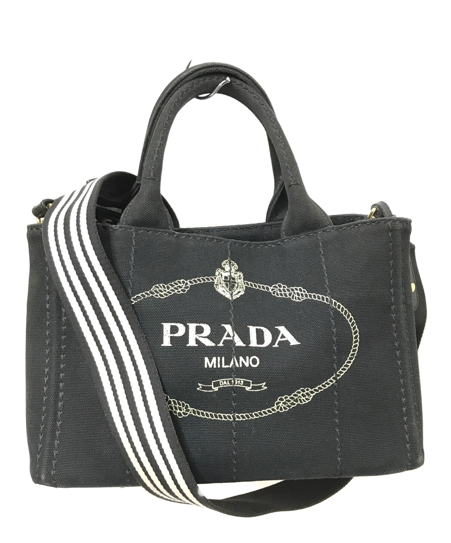 中古・古着通販】PRADA (プラダ) カナパ2WAYキャンバスショルダー