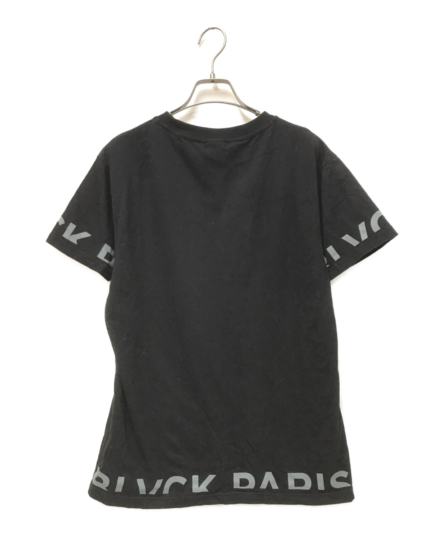 BLVCK PARIS (ブラックパリ) ロゴTシャツ ブラック サイズ:S