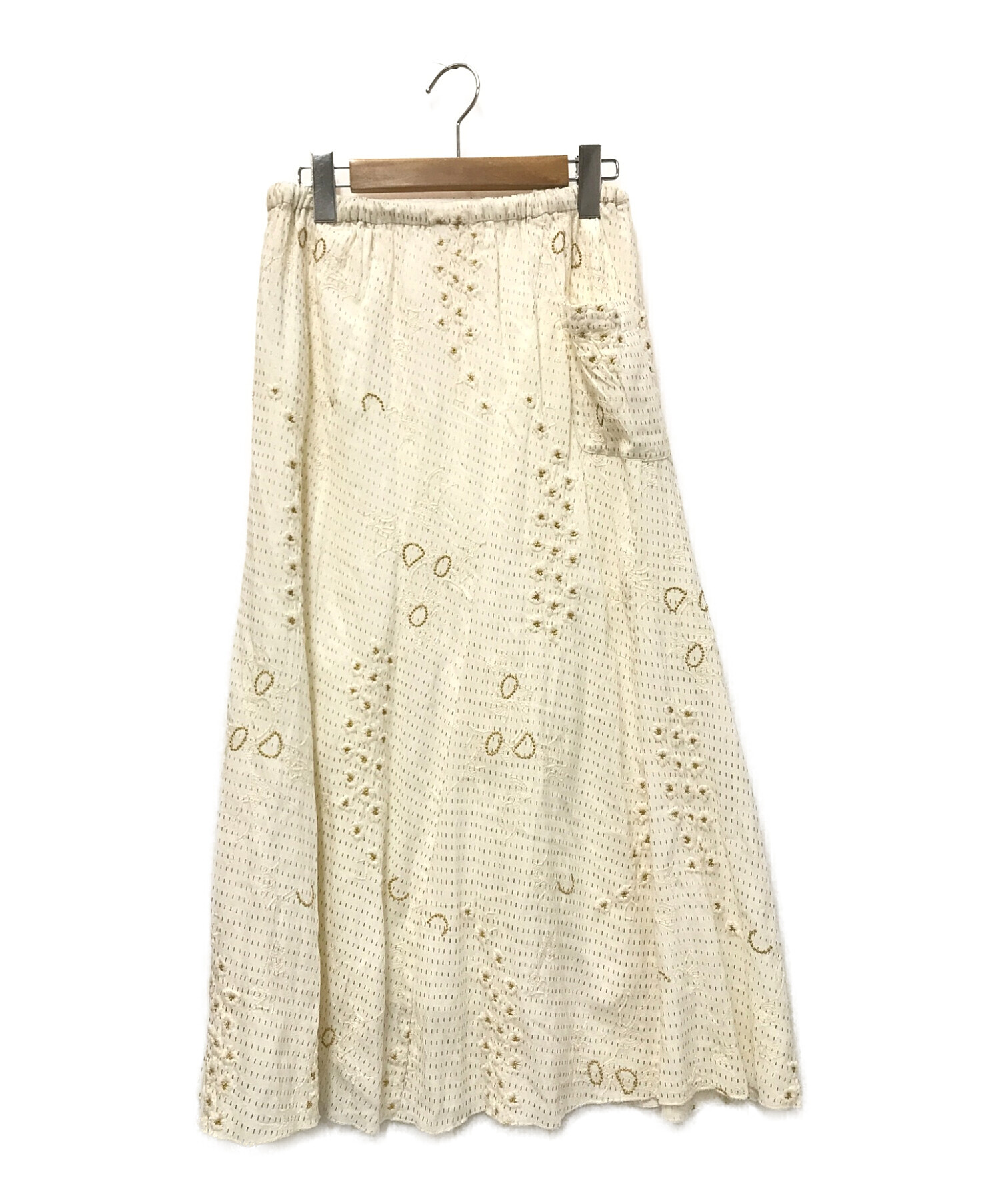 Ron Herman (ロンハーマン) Embroidery Flower Skirt ホワイト サイズ:XS