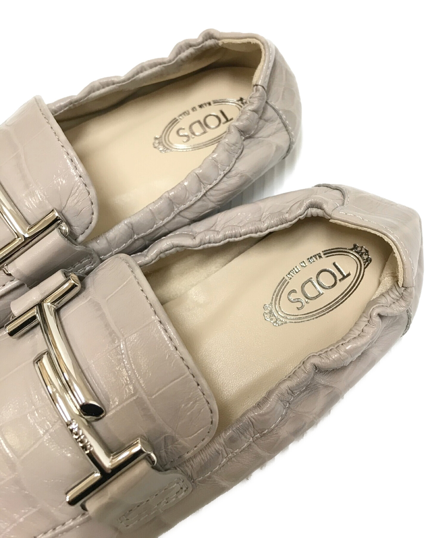 中古・古着通販】TOD'S (トッズ) モカシンローファー ベージュ サイズ