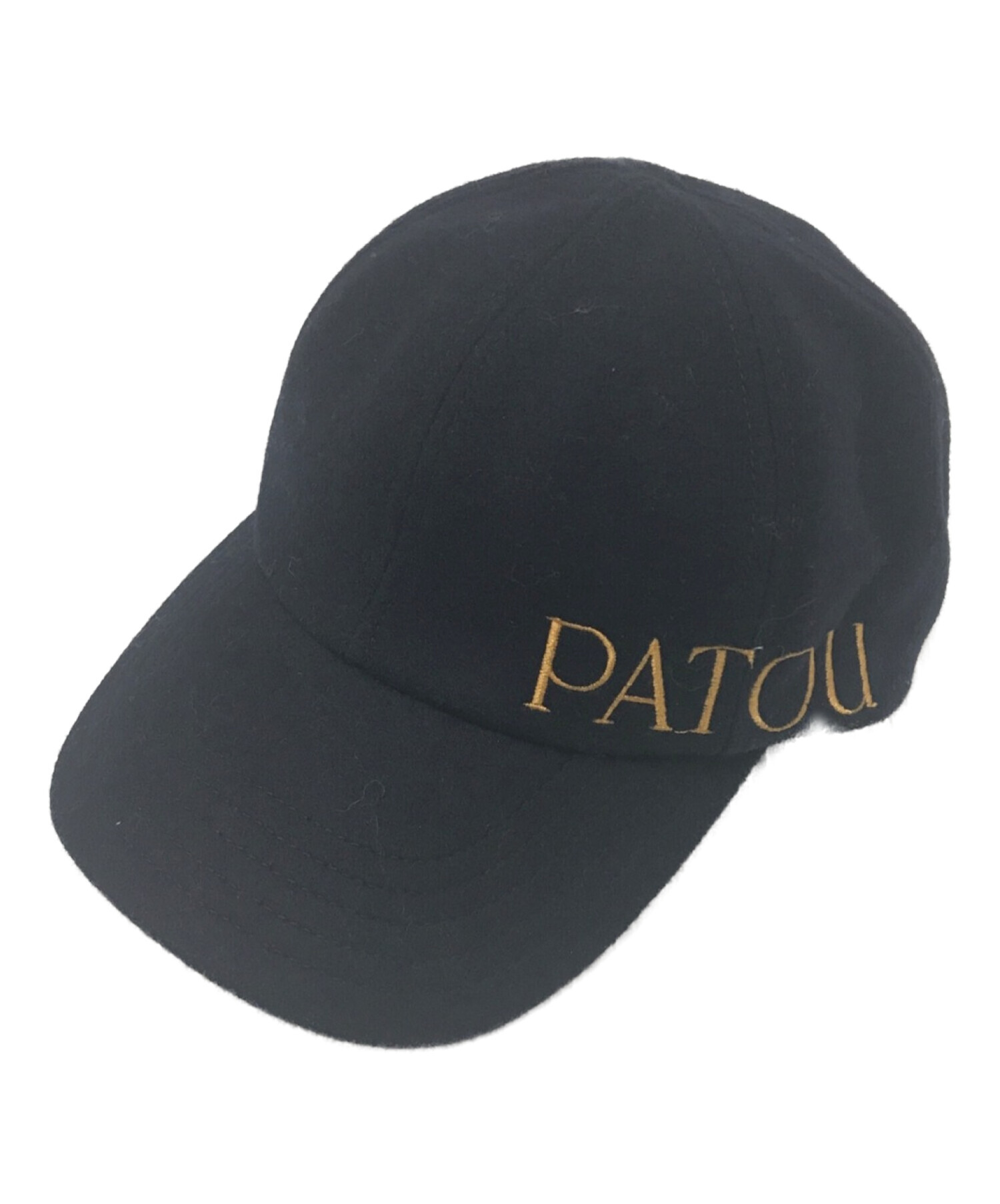 中古・古着通販】patou (パトゥ) embroidered felt cap ネイビー 