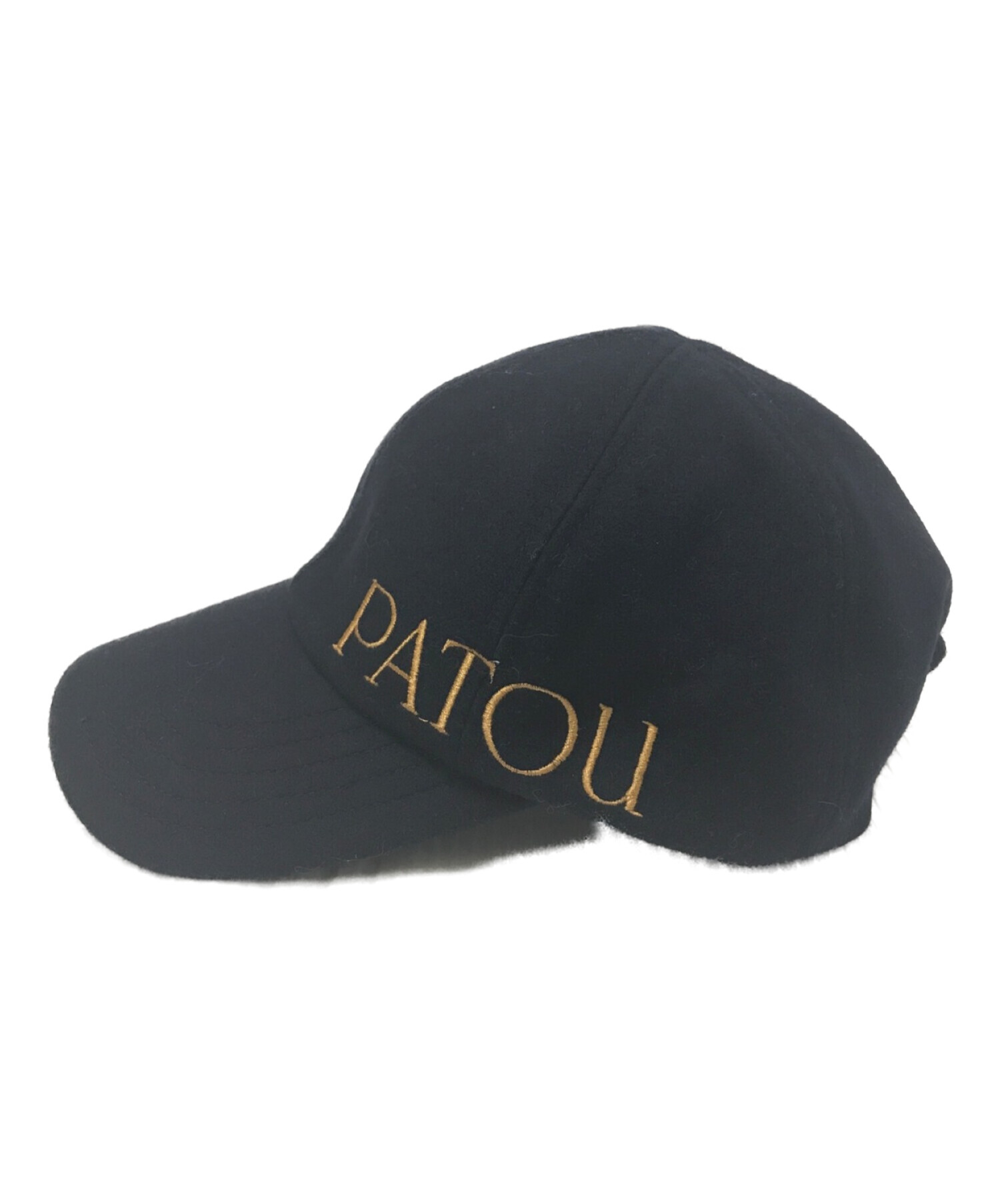 中古・古着通販】patou (パトゥ) embroidered felt cap ネイビー 