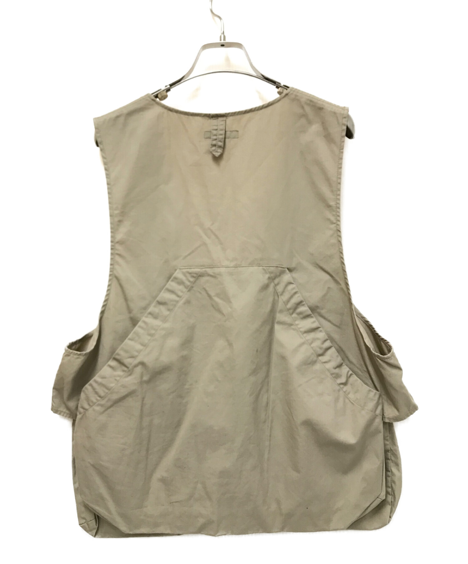 Engineered Garments (エンジニアードガーメンツ) Fowl Vest Acrylic Coated Nylon Taffeta  ベージュ サイズ:M