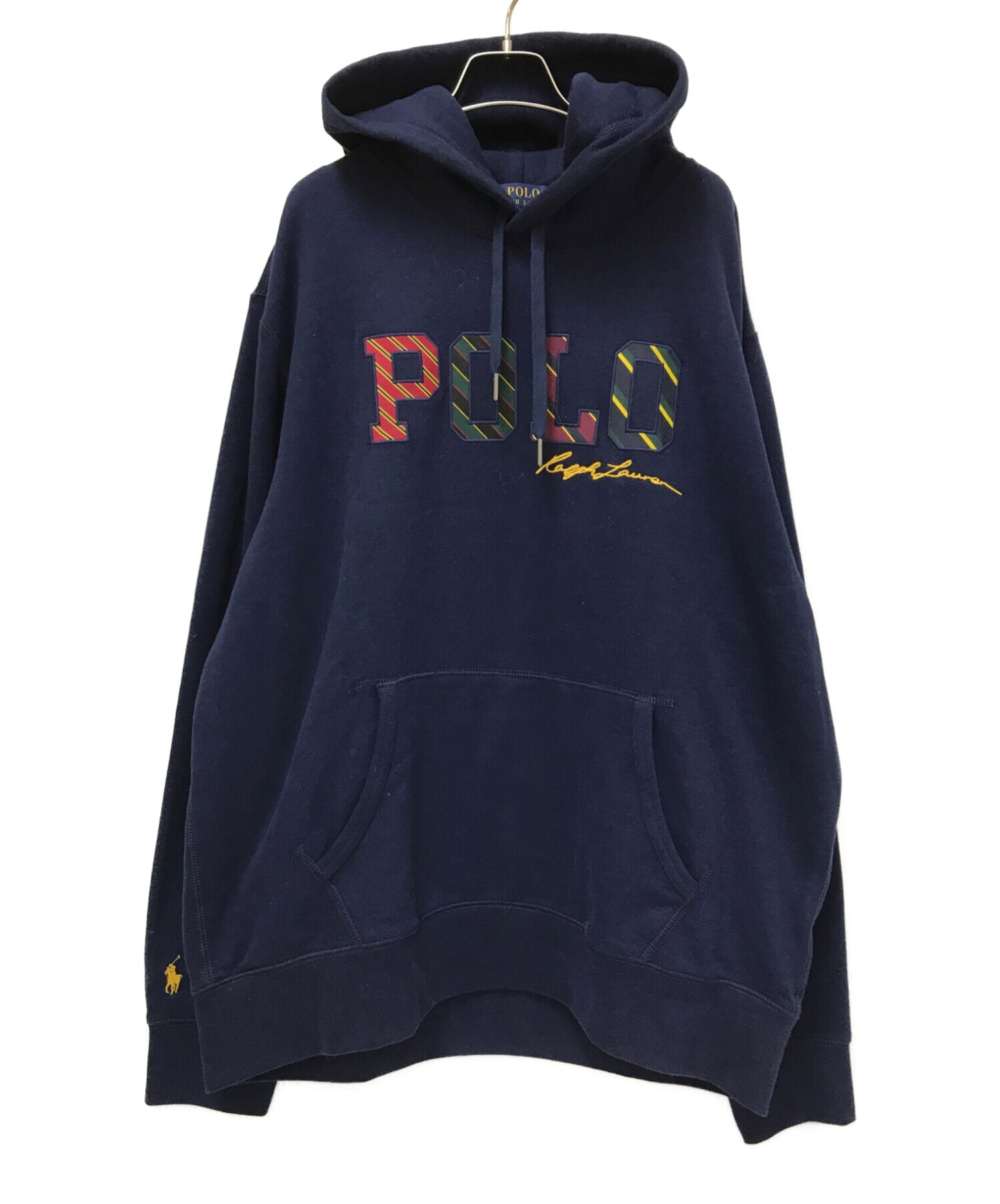 POLO RALPH LAUREN (ポロ・ラルフローレン) プルオーバーパーカー ネイビー サイズ:XL