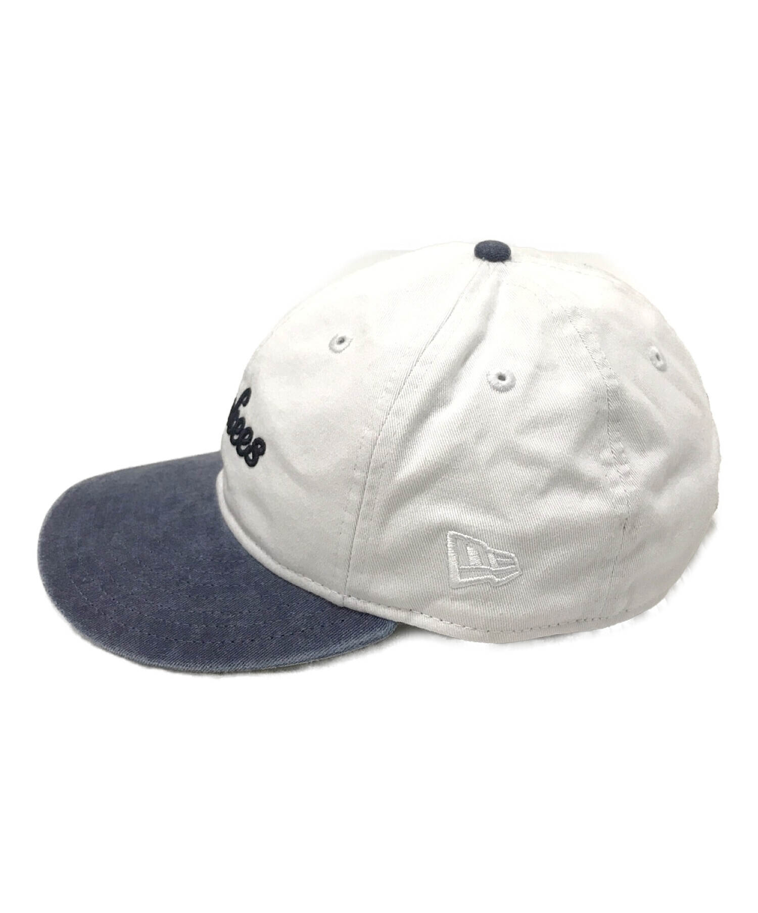 New Era (ニューエラ) KITH (キス) SCRIPT YANKEES 9FIFTY ホワイト×ネイビー サイズ:下記参照