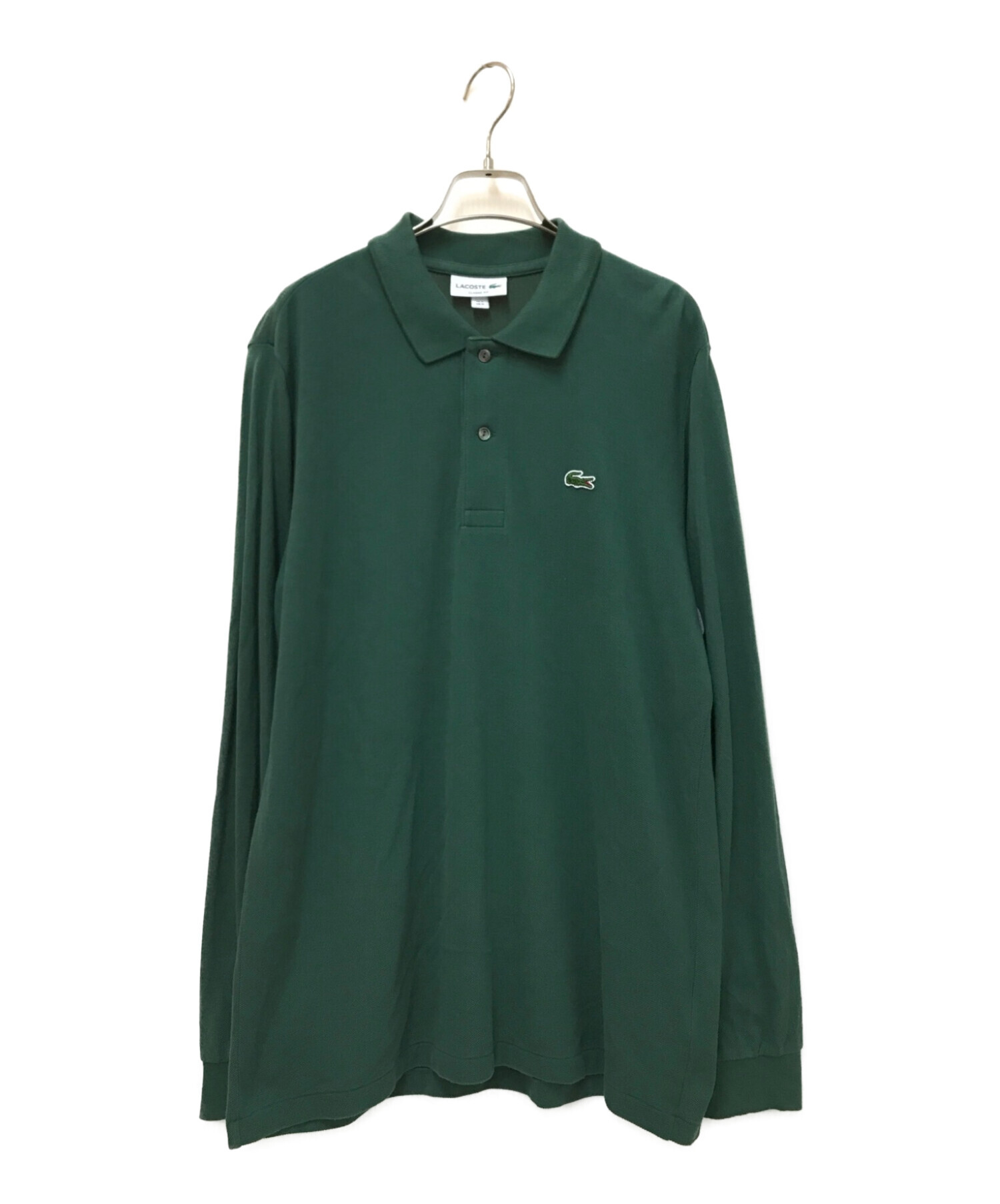 中古・古着通販】LACOSTE (ラコステ) 長袖 ポロシャツ グリーン サイズ