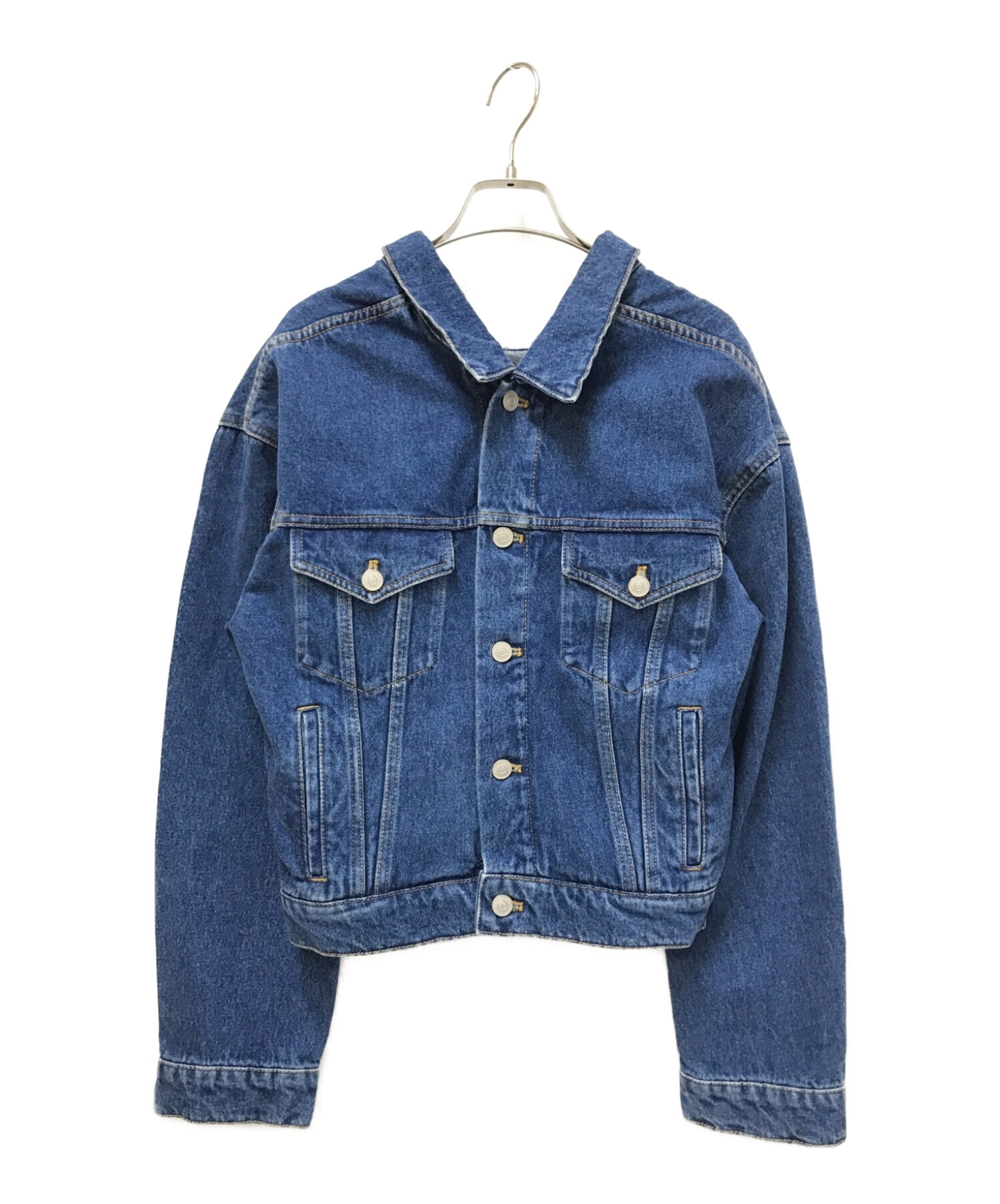 素材デニム地balenciaga swing denim jacket 名作 初期 - Gジャン/デニムジャケット