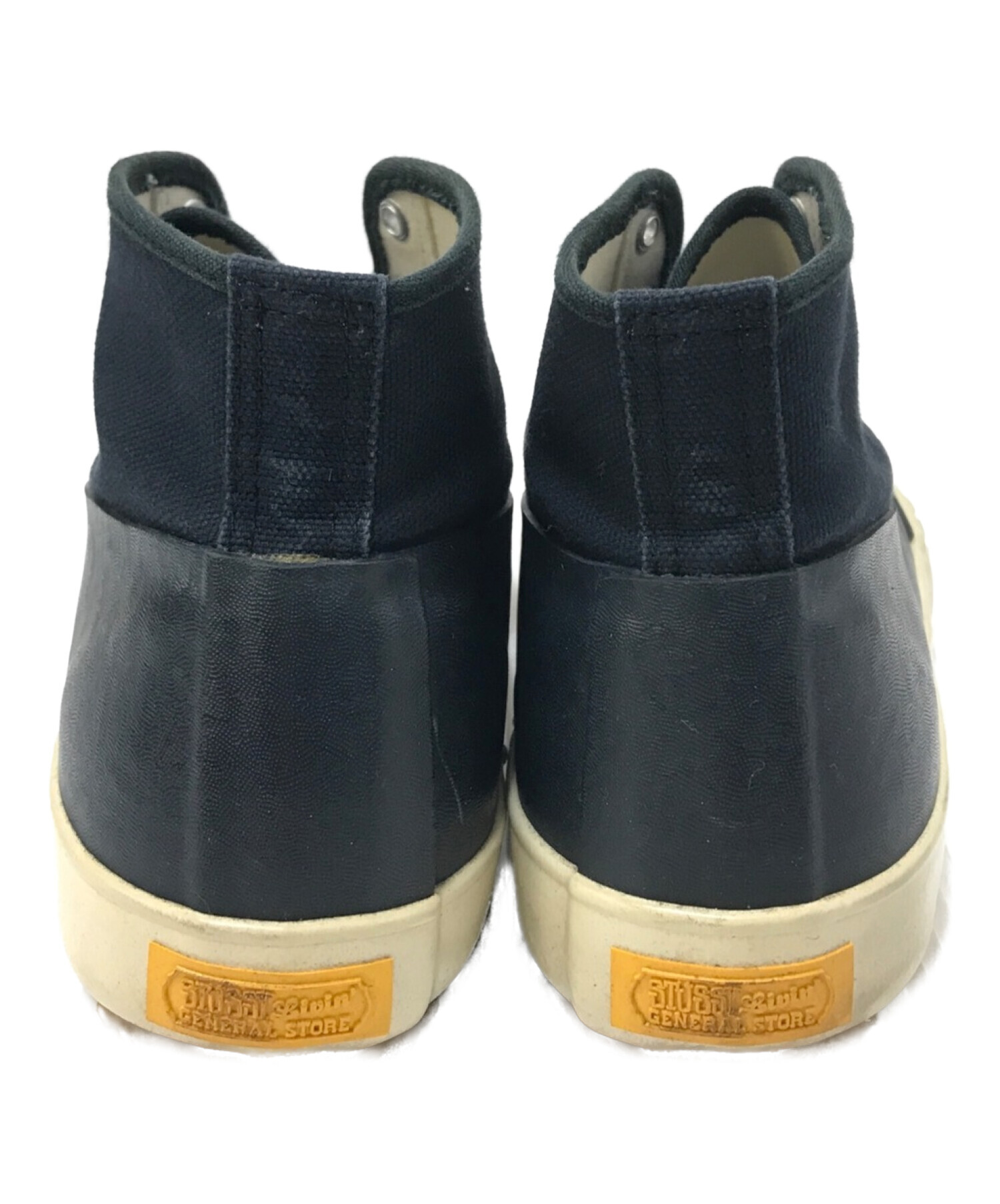 stussy (ステューシー) moon star (ムーンスター) GS Rain Shoes ネイビー×ホワイト サイズ:26.0cm