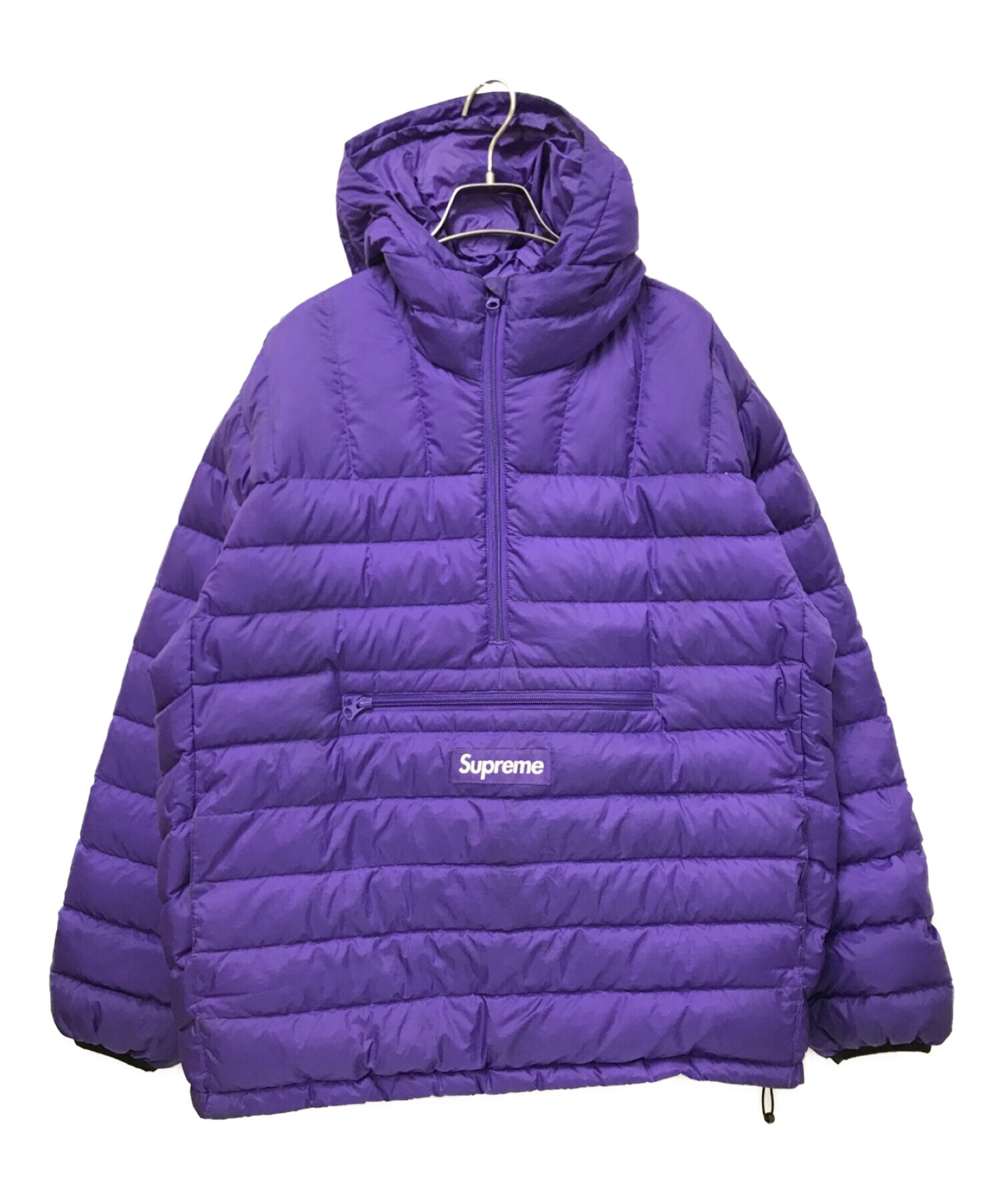 SUPREME (シュプリーム) Micro Down Half Zip Hooded Pullover パープル サイズ:M