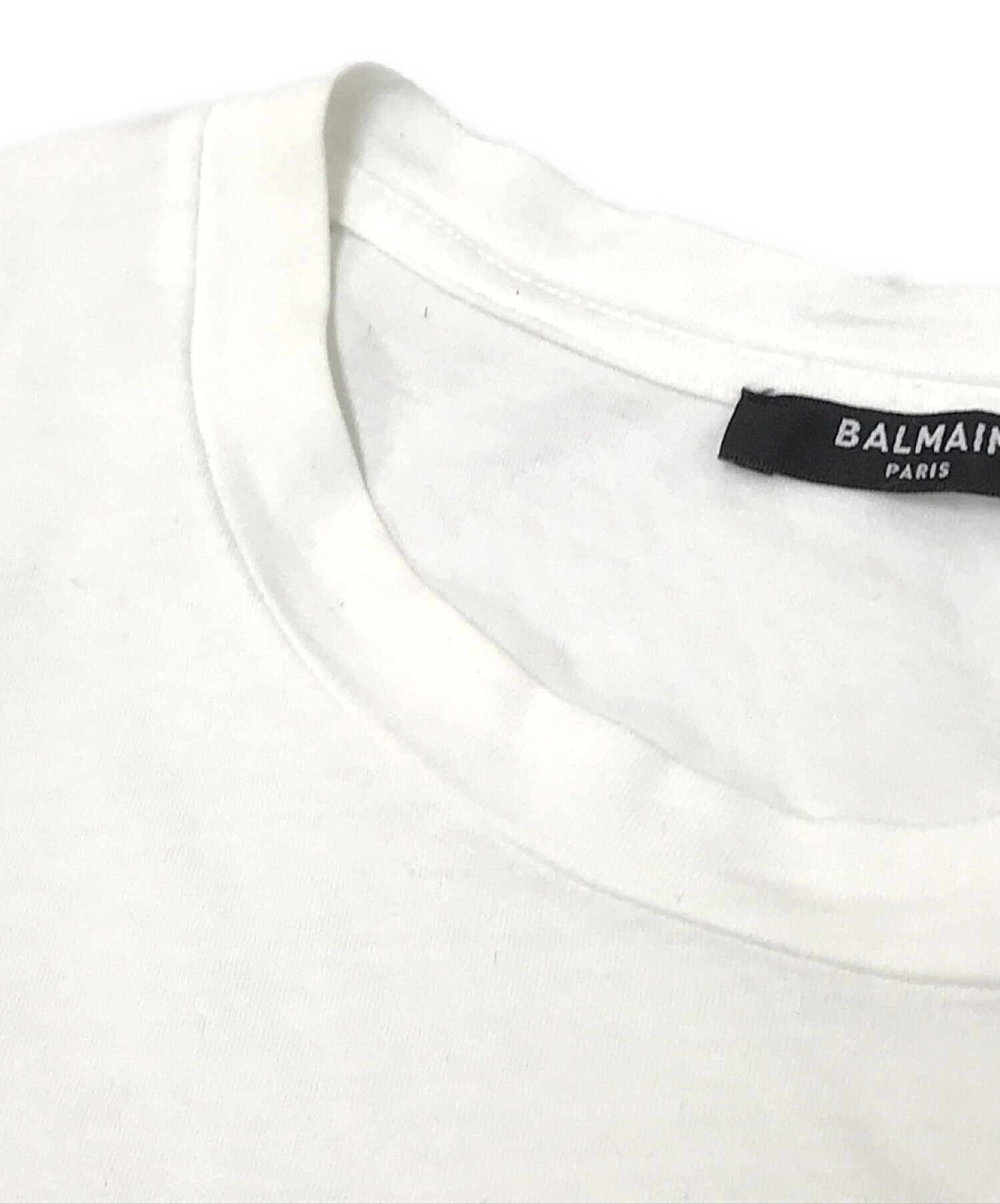 BALMAIN (バルマン) ロゴ Tシャツ ホワイト サイズ:S