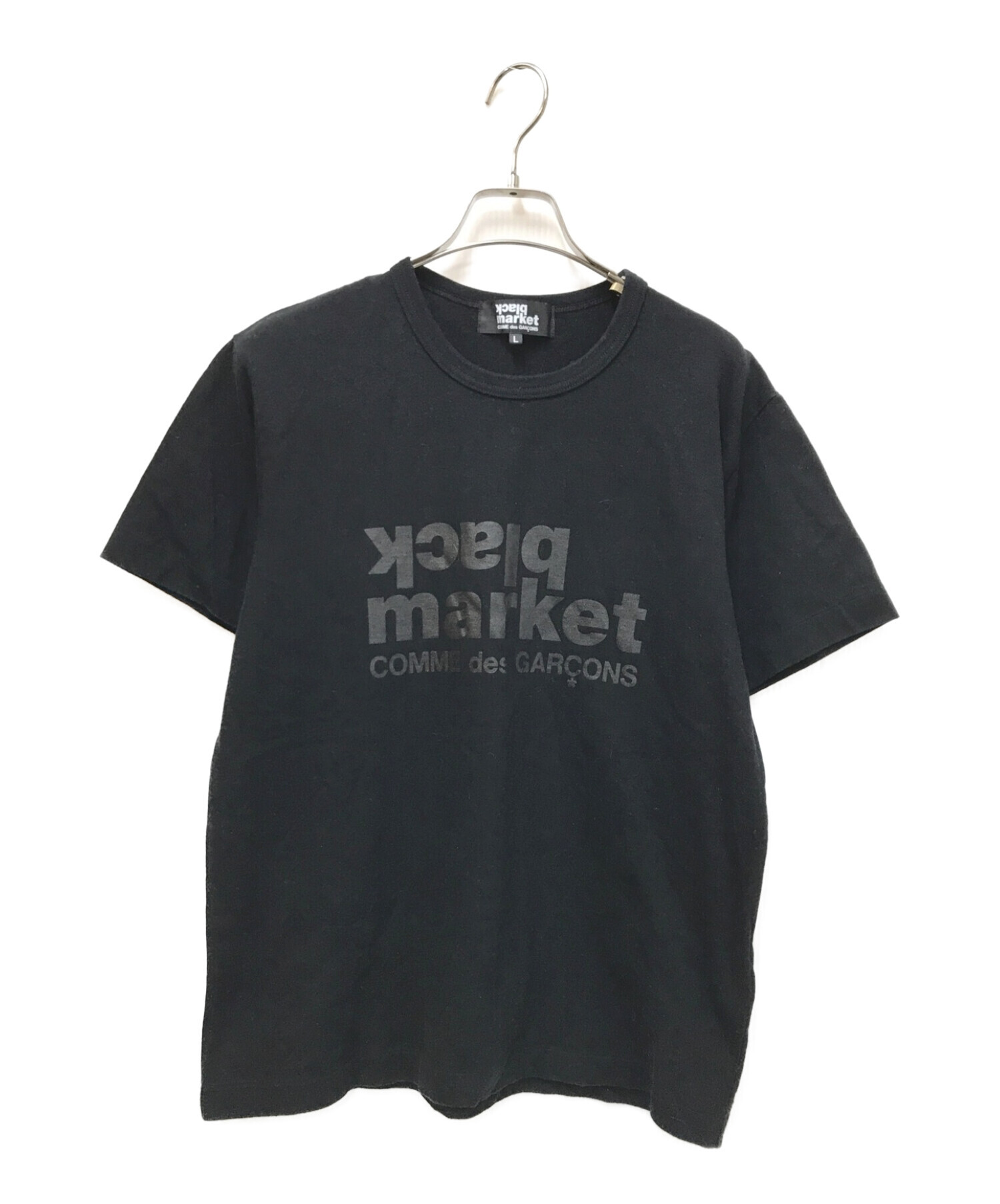 ブラック/L】black market COMME des GARCONS Logo T-Shirt ...