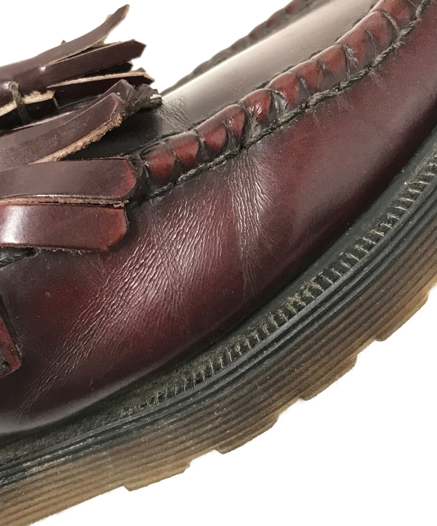 中古・古着通販】LOAKE (ローク) タッセルローファー ボルドー サイズ