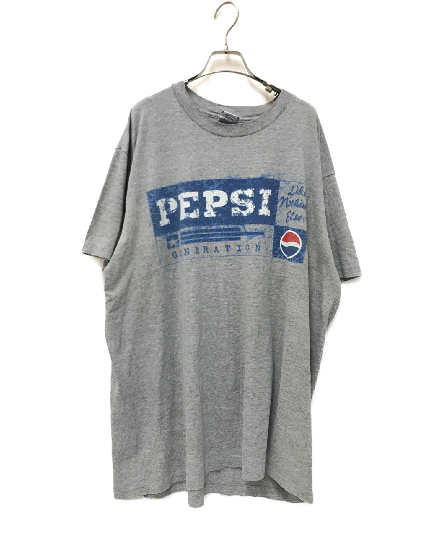 NOTHING ELSE IS A PEPSI (ナッシングエルスイズアペプシ) 90'sペプシプリントTシャツ グレー サイズ:XL