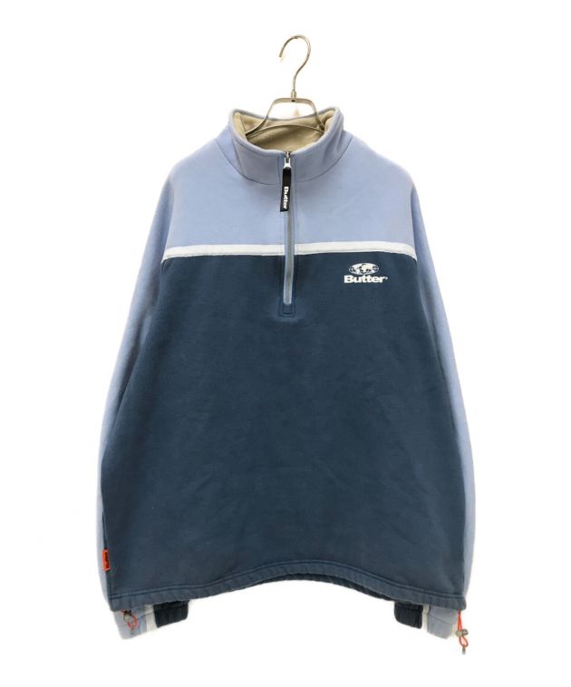 中古・古着通販】BUTTER GOODS (バターグッズ) ハーフジップスウェット ブルー サイズ:XL｜ブランド・古着通販  トレファク公式【TREFAC FASHION】スマホサイト