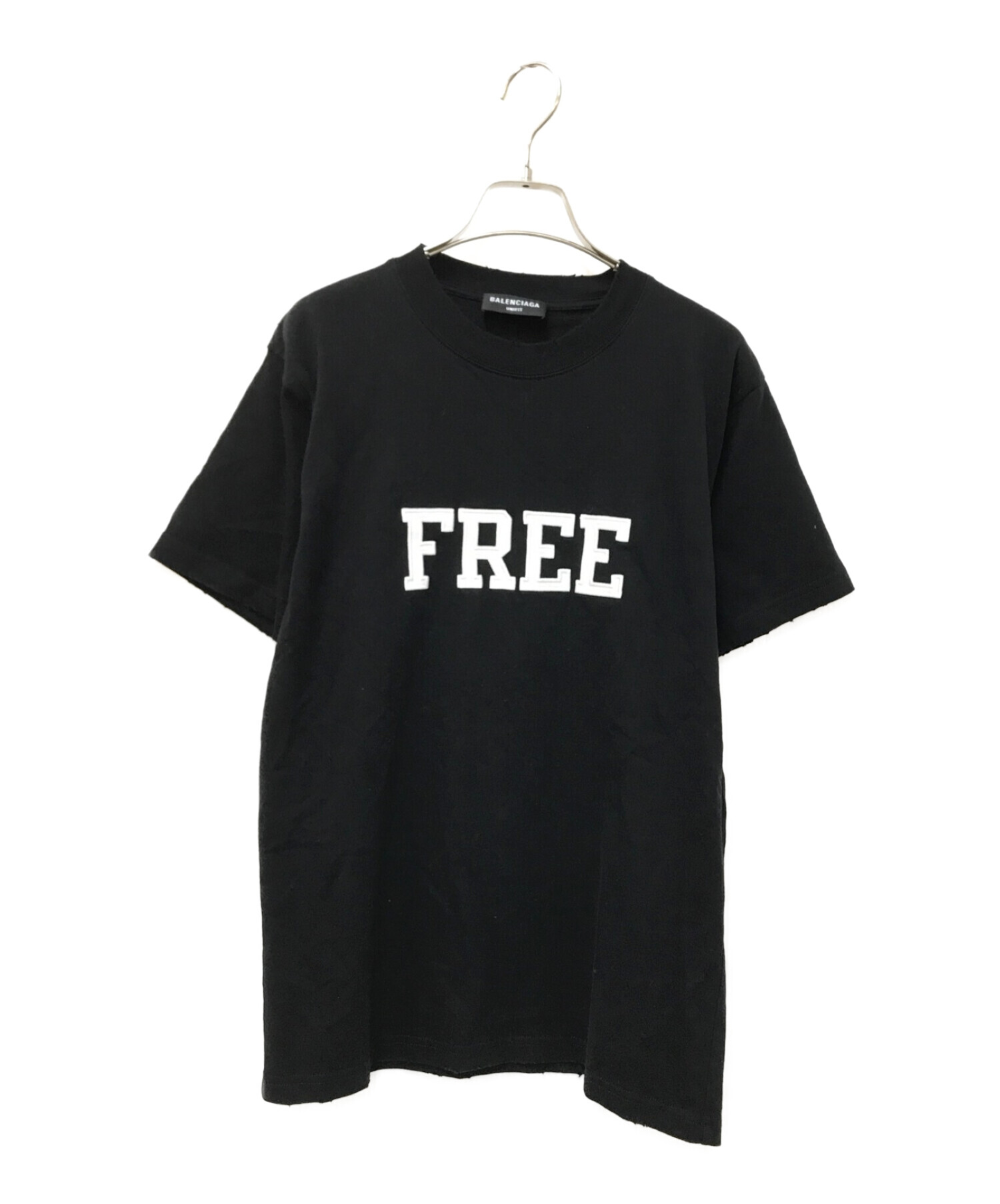 BALENCIAGA (バレンシアガ) FREE プリントTシャツ ブラック サイズ:S