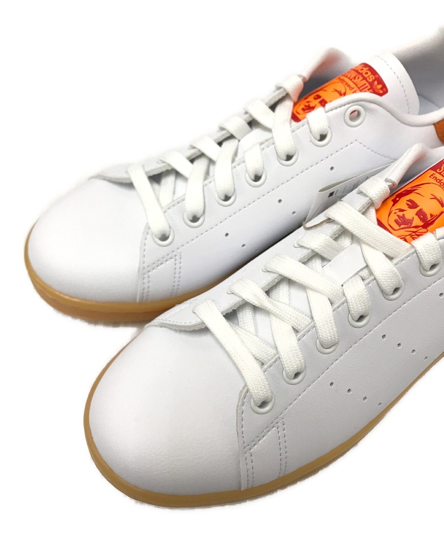 adidas (アディダス) Stan Smith ホワイト×オレンジ サイズ:26.5cm 未使用品