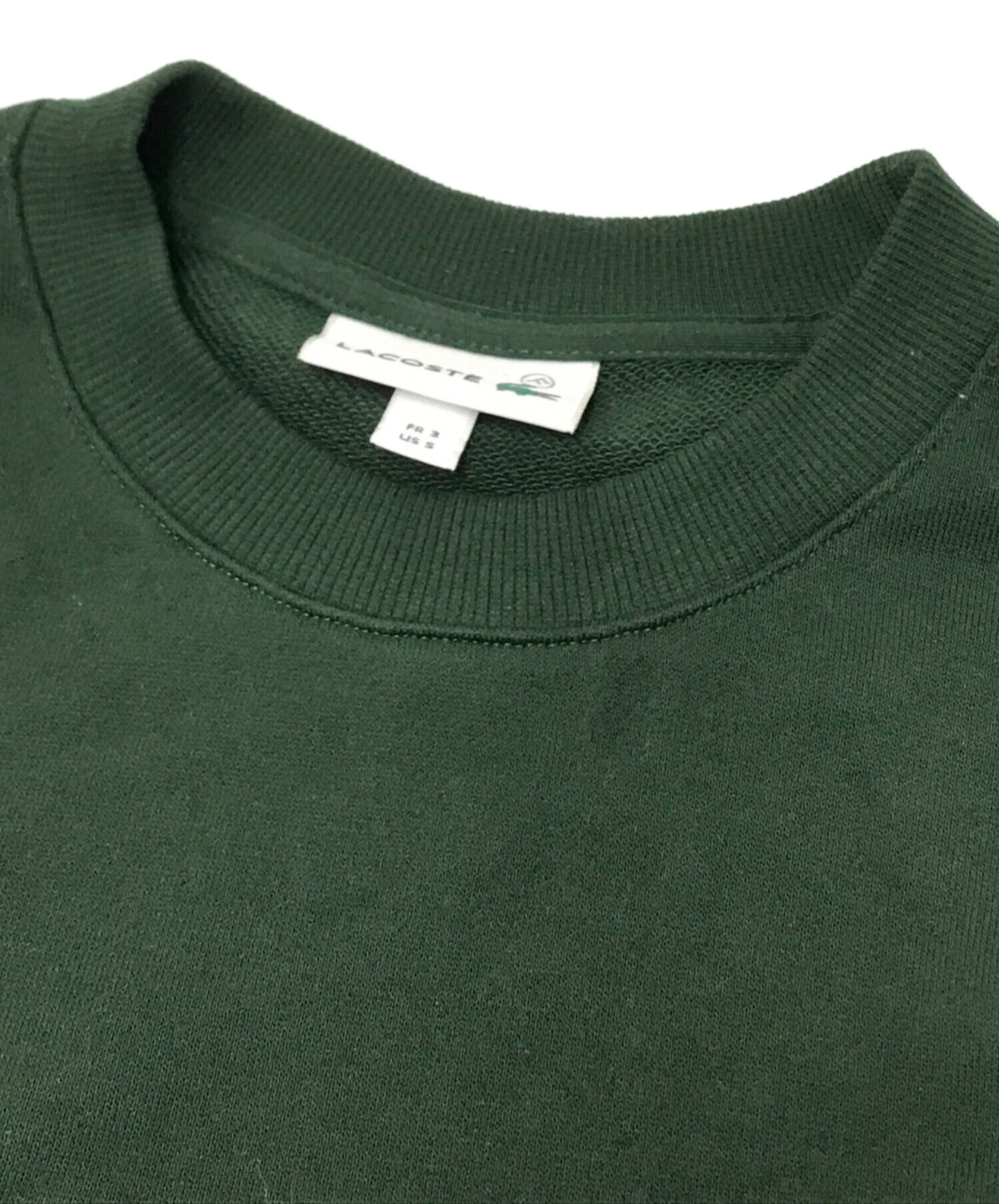 中古・古着通販】LACOSTE (ラコステ) ロゴ＆ネーム刺繍クルーネック