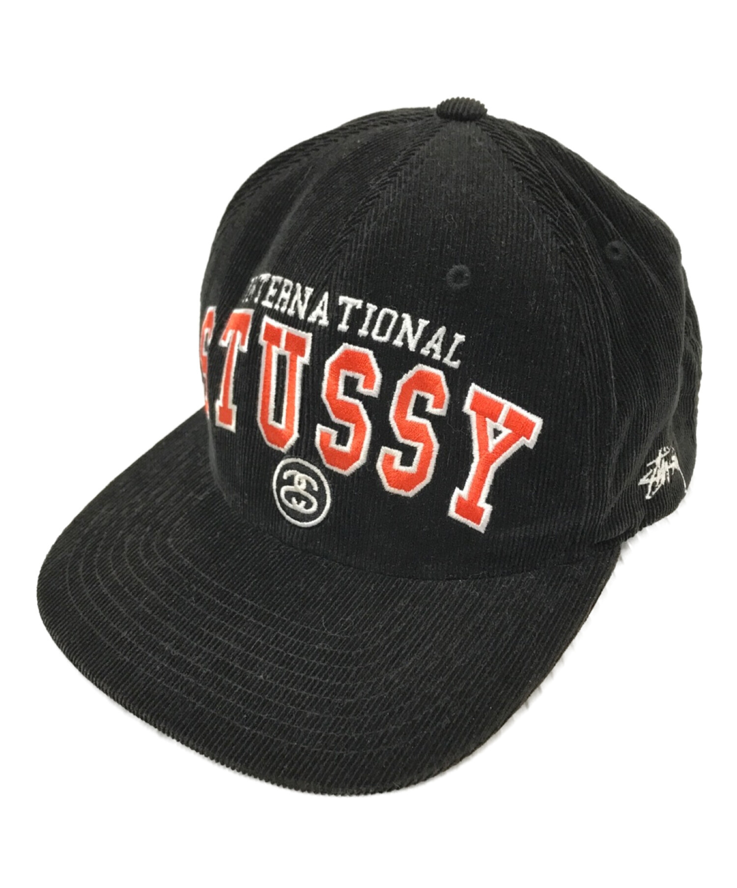 stussy (ステューシー) コーデュロイキャップ ブラック サイズ:下記参照