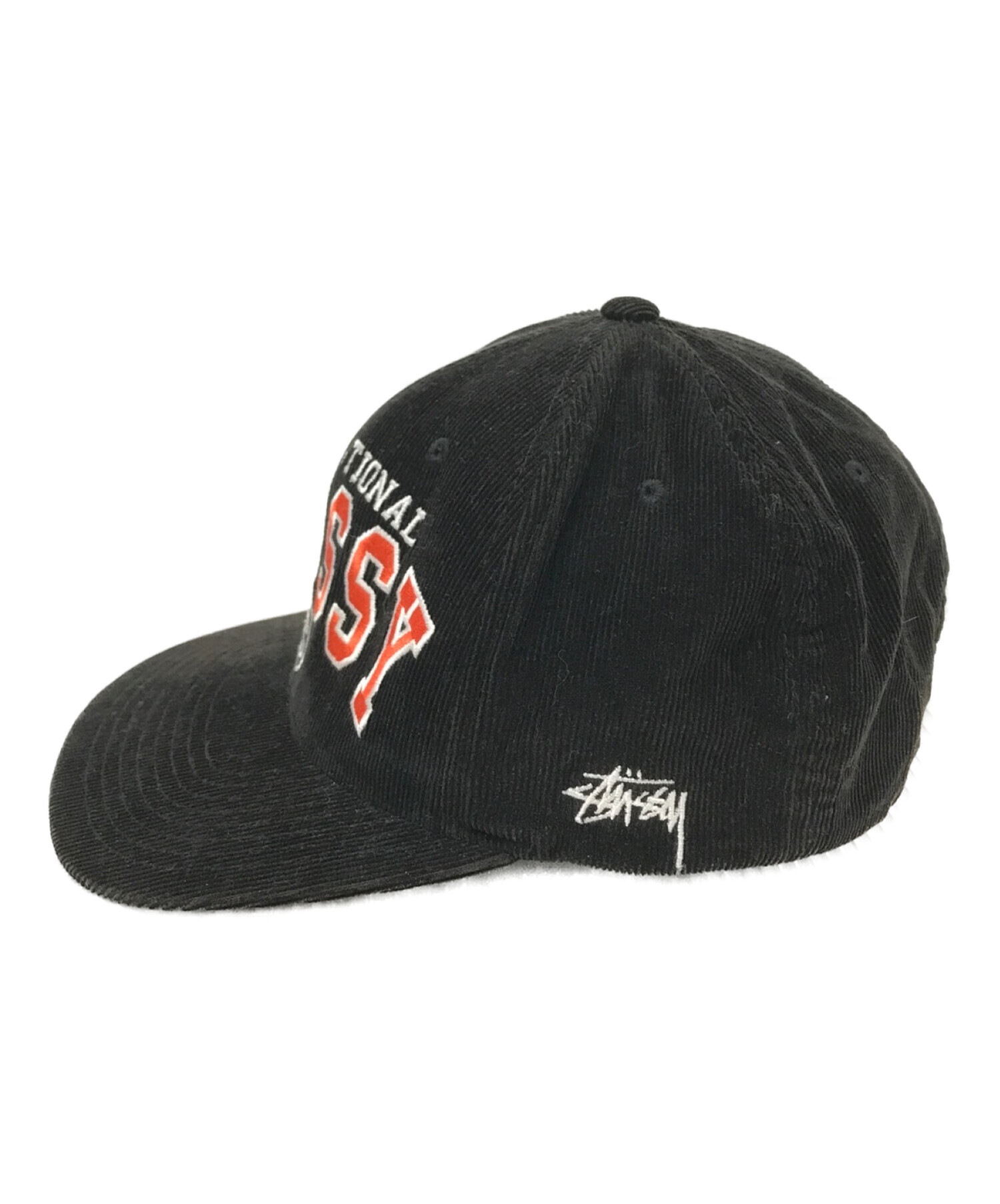 stussy (ステューシー) コーデュロイキャップ ブラック サイズ:下記参照