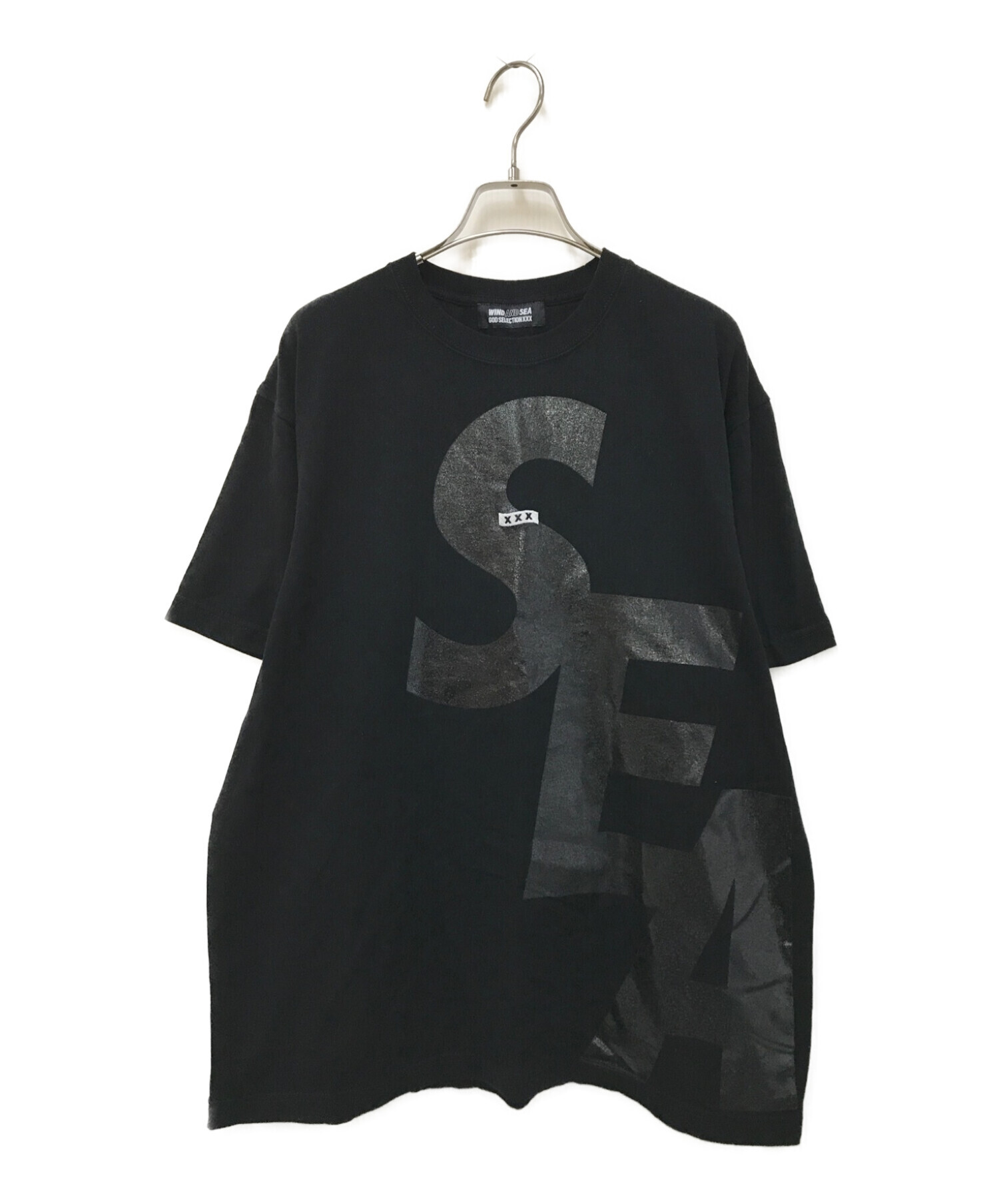 S WIND AND SEA GOD SELECTION Tee BlackTシャツ/カットソー(半袖/袖なし)